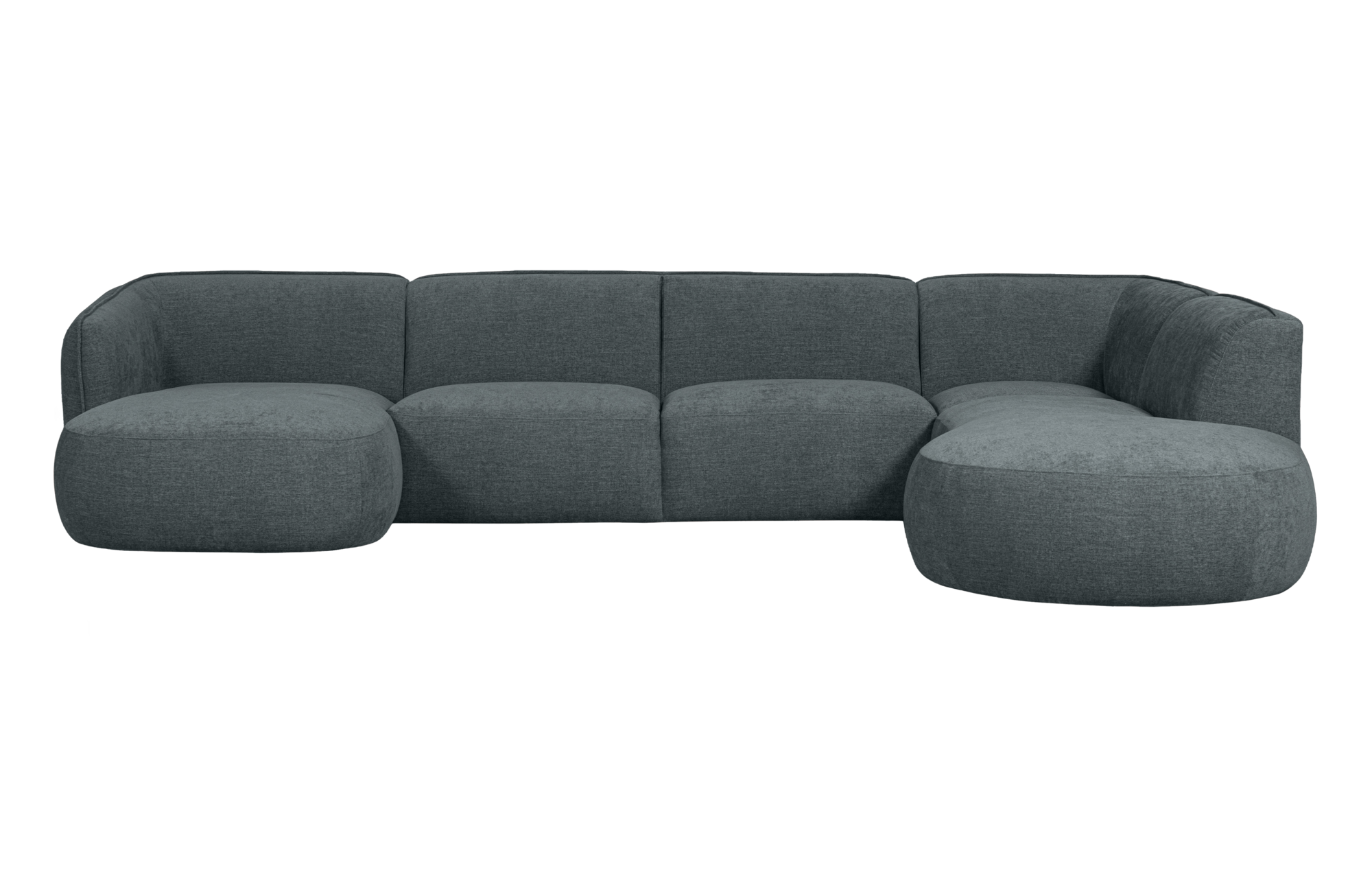 WOOOD Exclusive u-vorm bank Polly rechts Polly bank u-vorm rechts - Blauw/Groen
