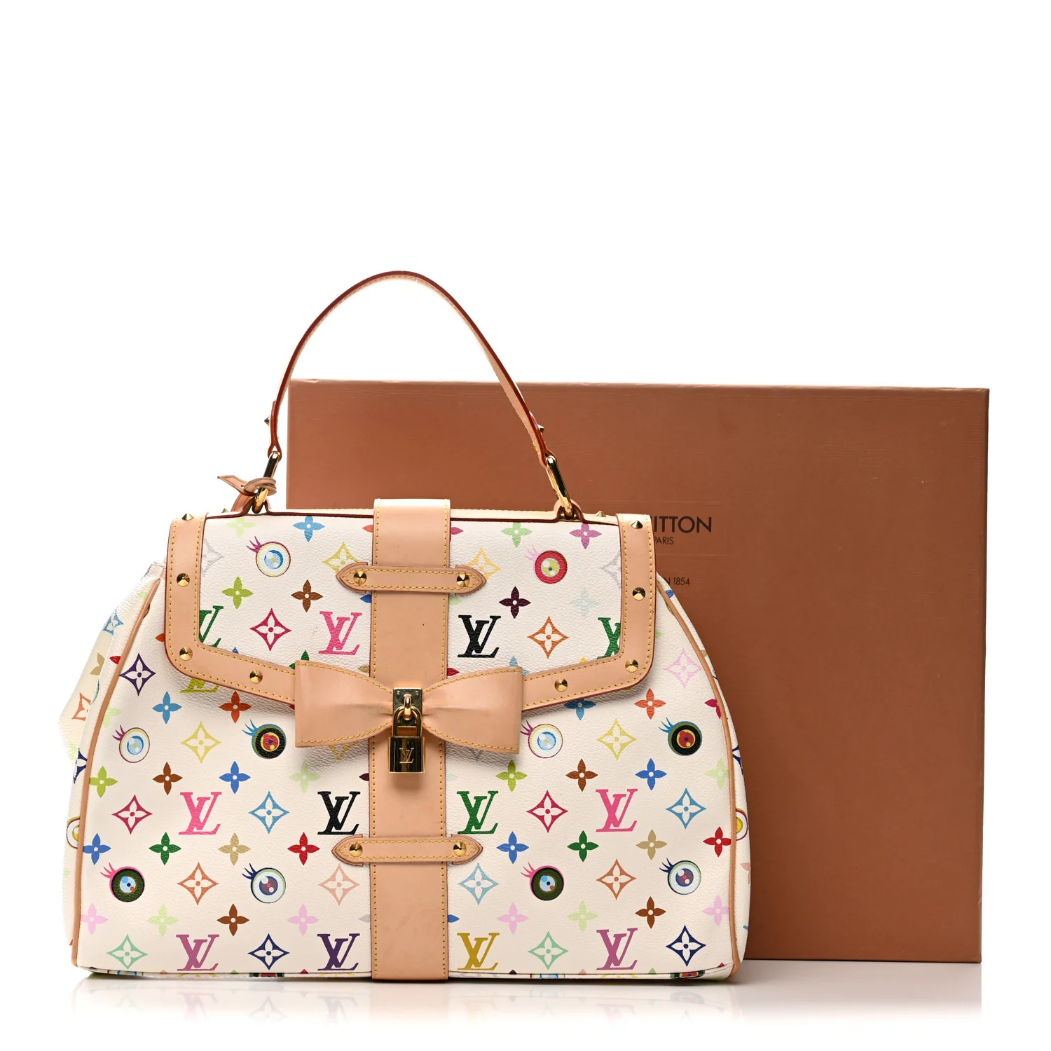 Monogram Multicolor Murakami Eye Love You White - Top Club