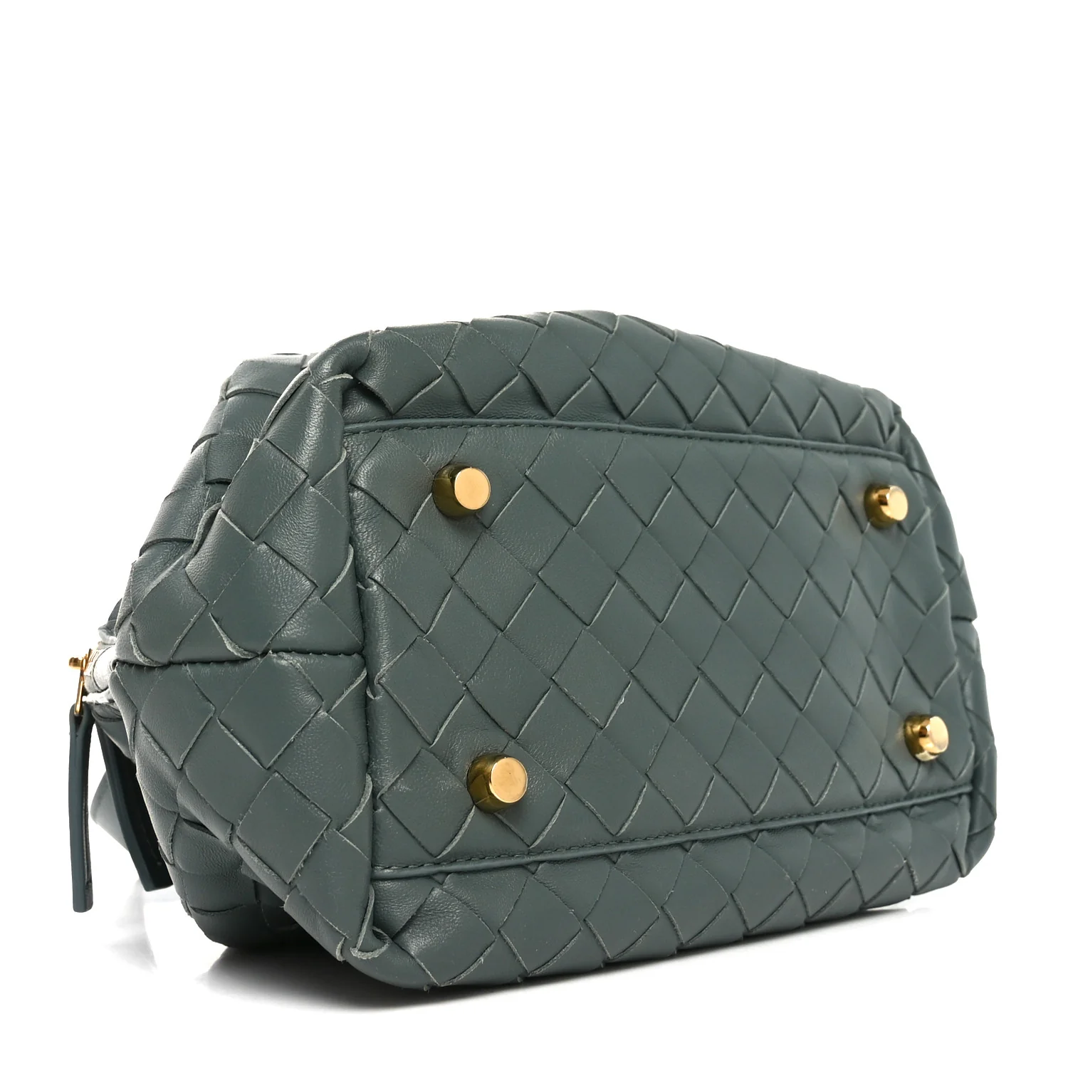 Nappa Intrecciato Bauletto Slate - Top Club