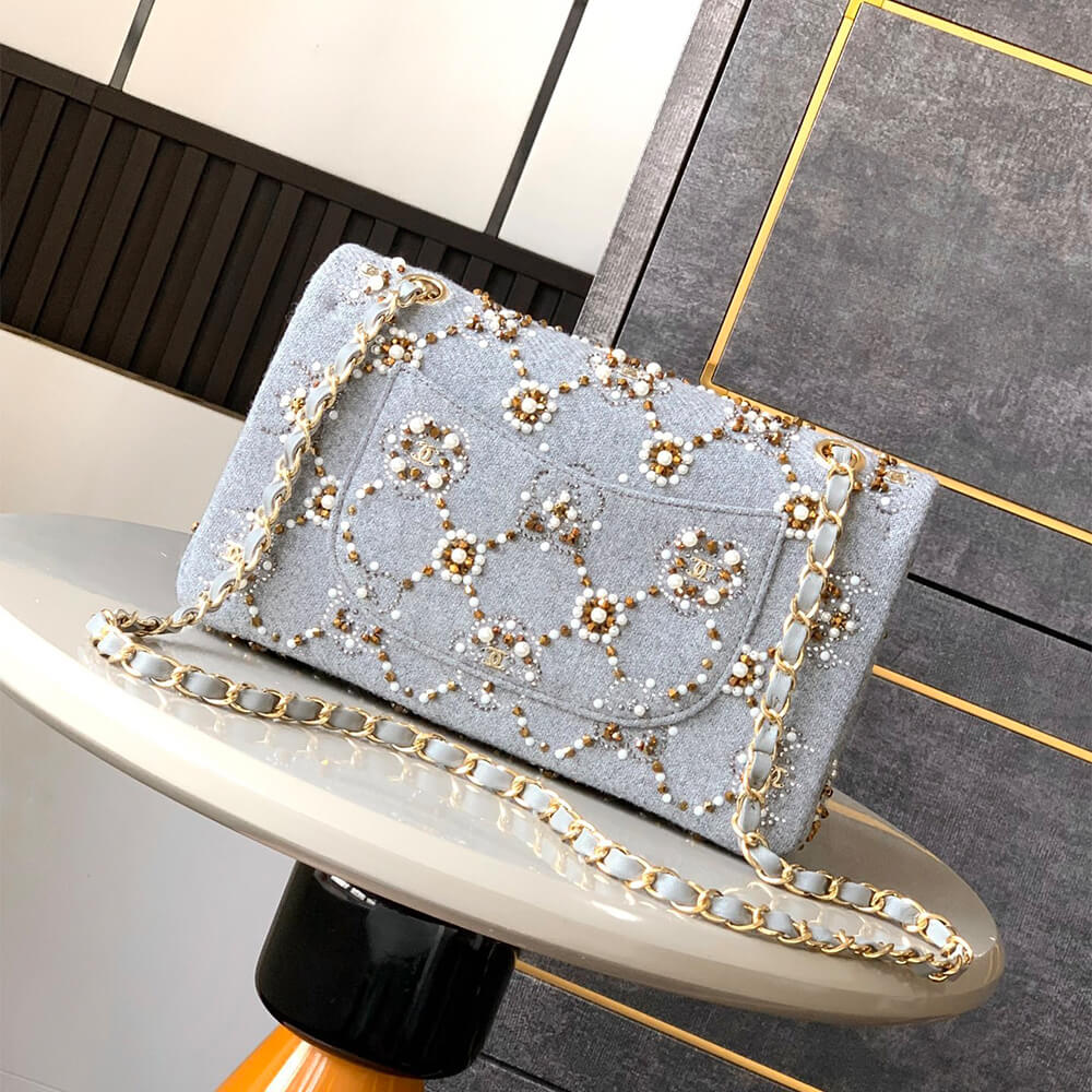 CHANEL Pearl Classic Double Flap Handbag(HIGH-END GRADE) - Top Club