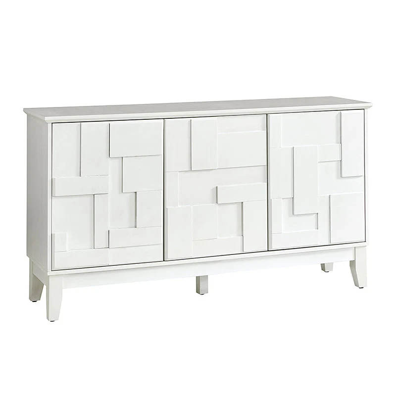 Veitin Modern 3-Door Sideboard with Adjustable Shelf