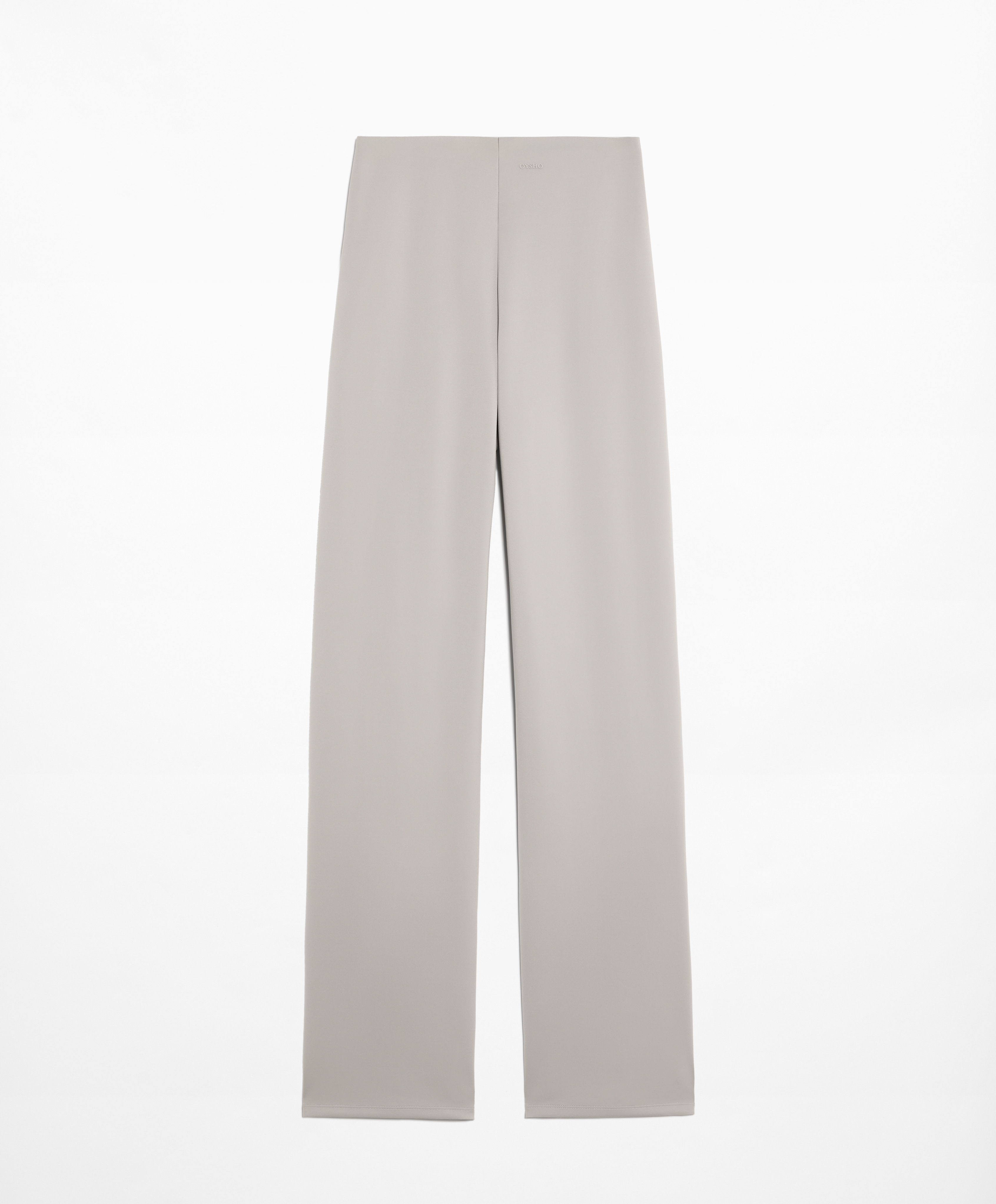 OYSHO Neoprene-effect straight-leg trousers