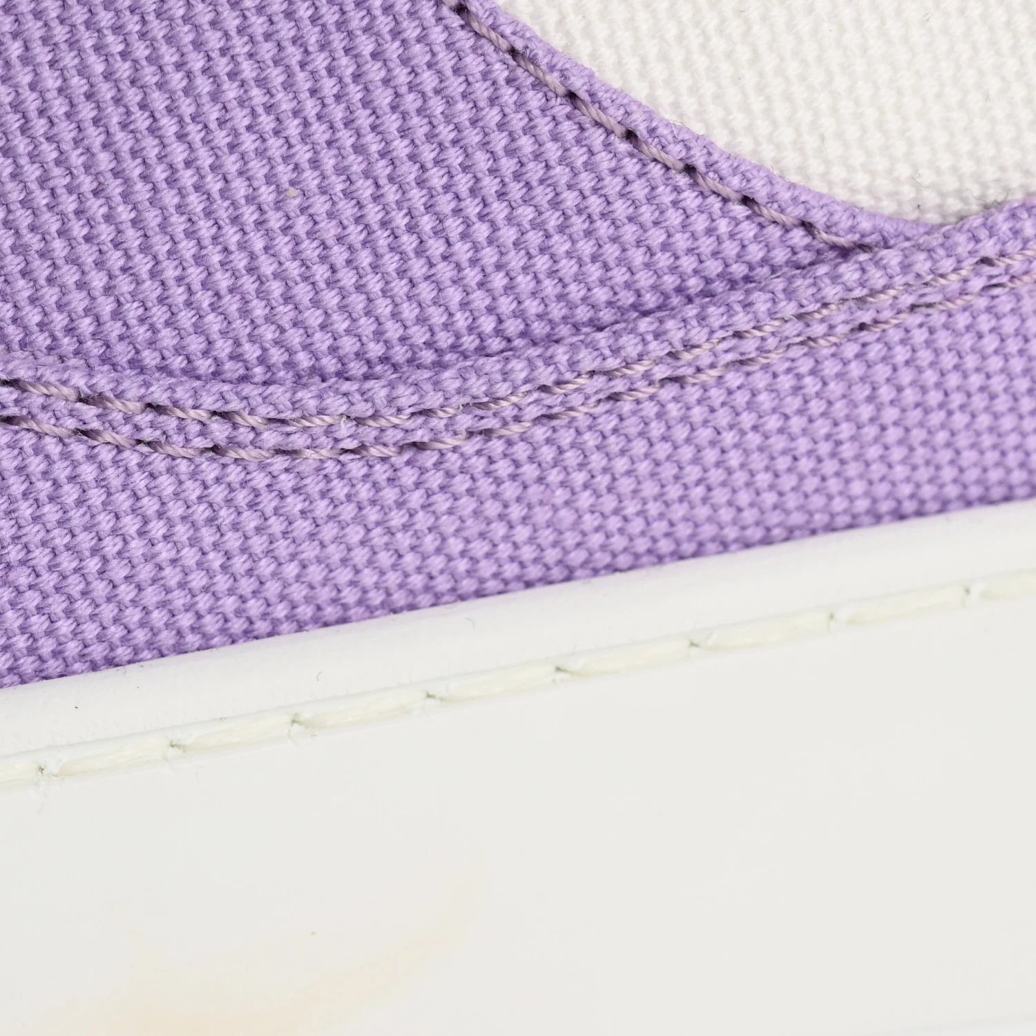Cotton High Top Sneakers 38 Purple White - Top Club