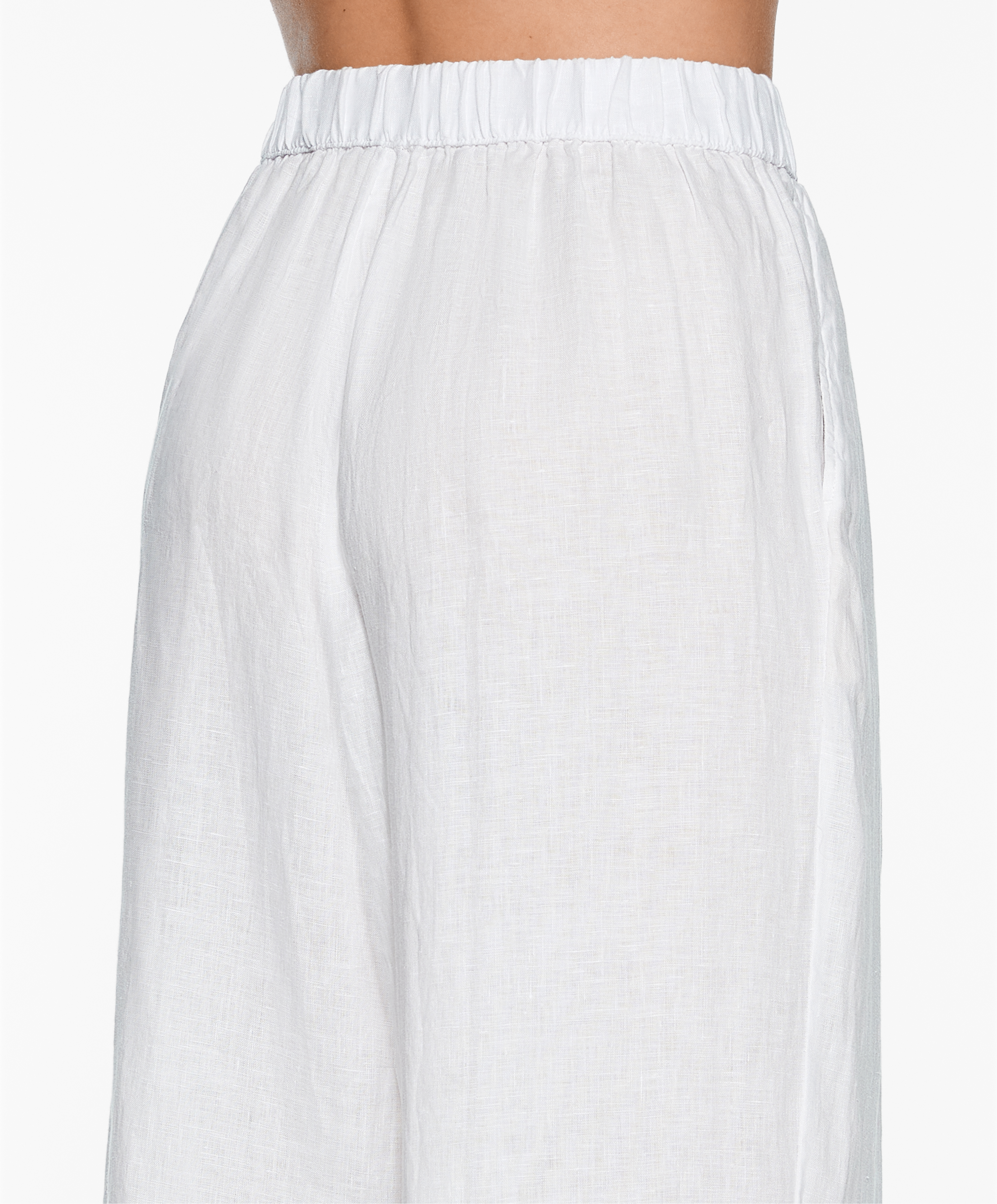 OYSHO Tailored-fit 100% linen trousers
