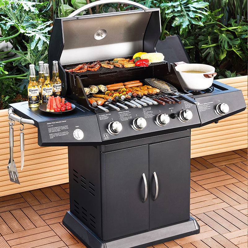 Multifunctional Outdoor Gas BBQ Grill Stove Household