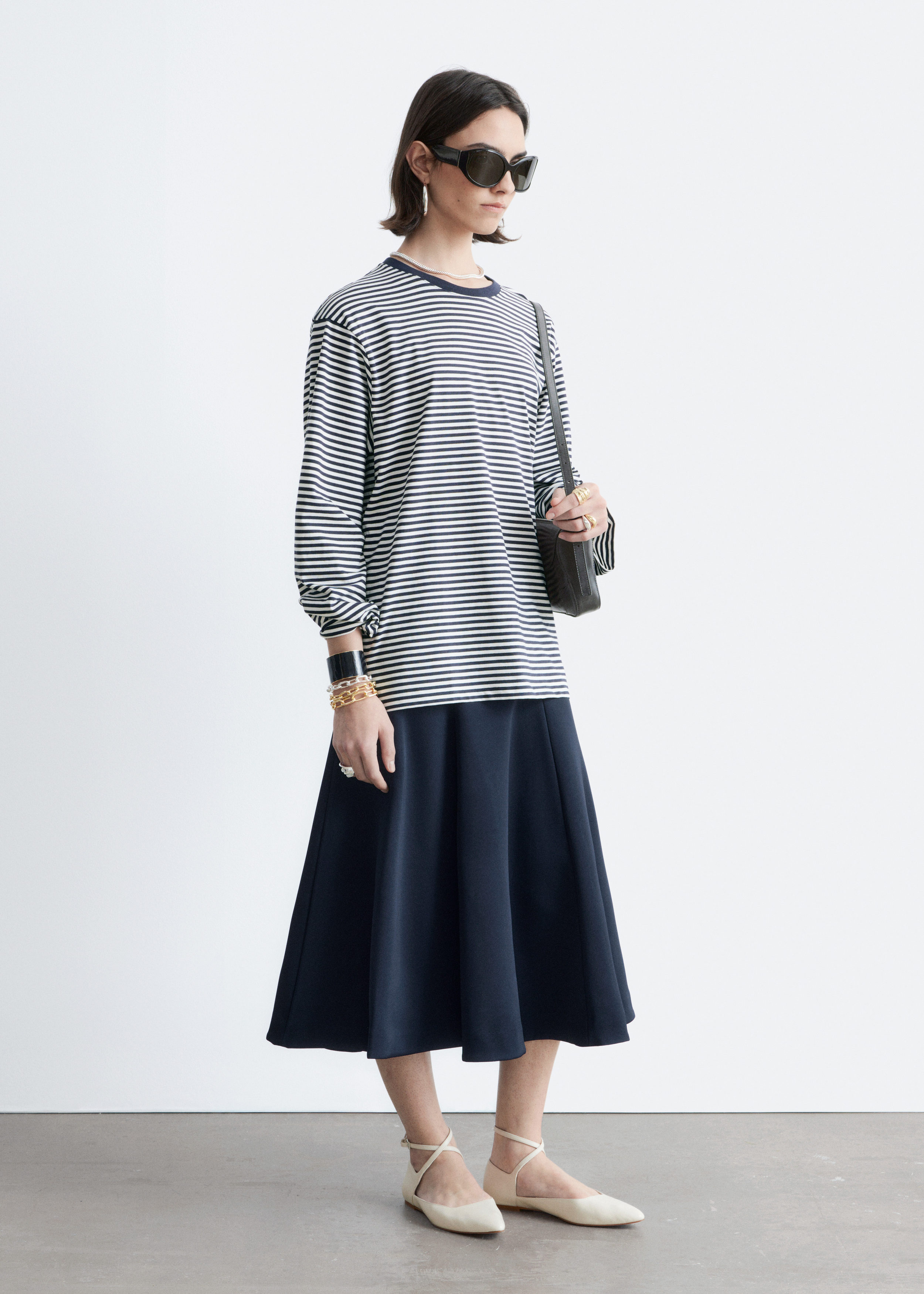 & Other Stories LONG-SLEEVE JERSEY TOP