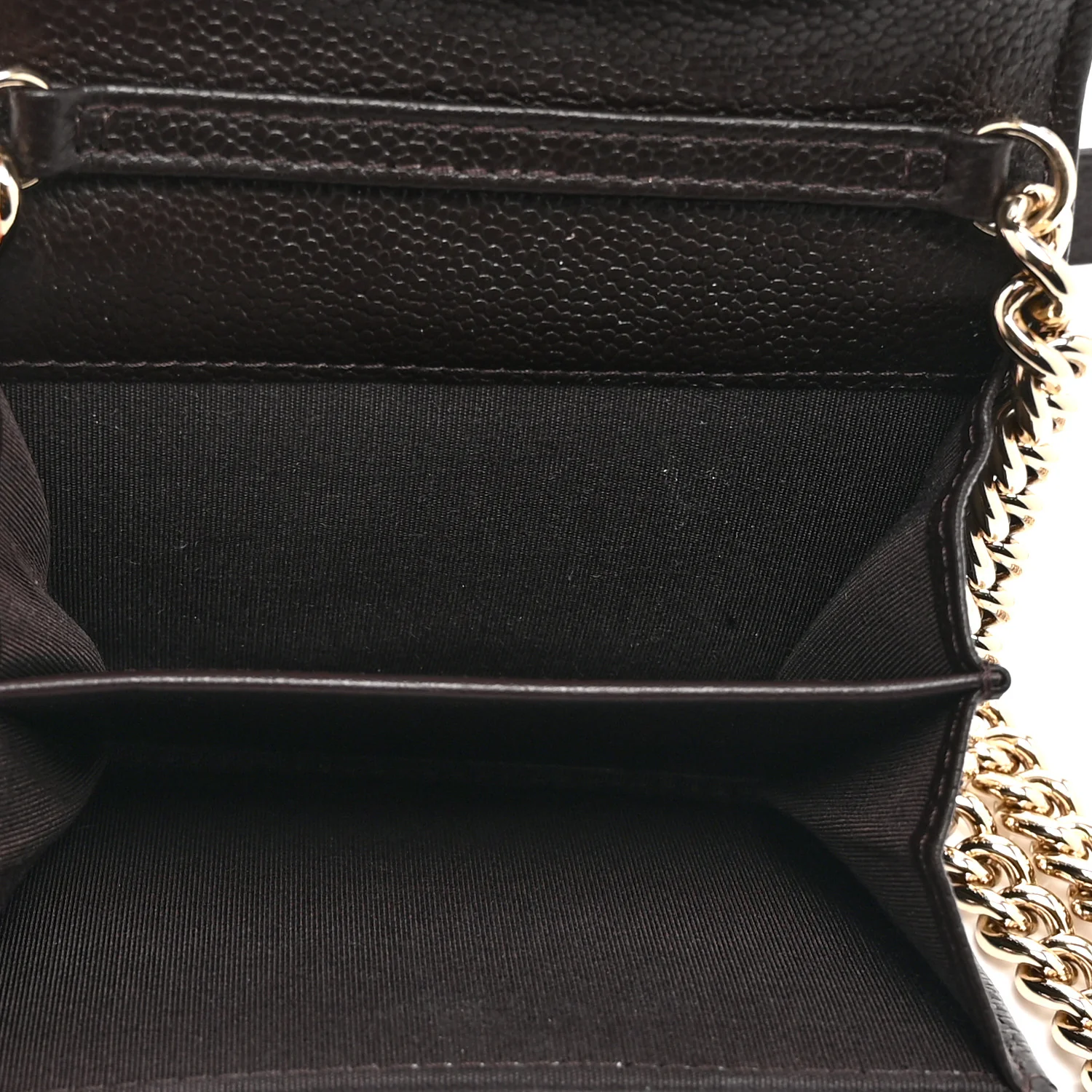 Caviar Quilted Boy Card Holder On Chain Black - Top Club