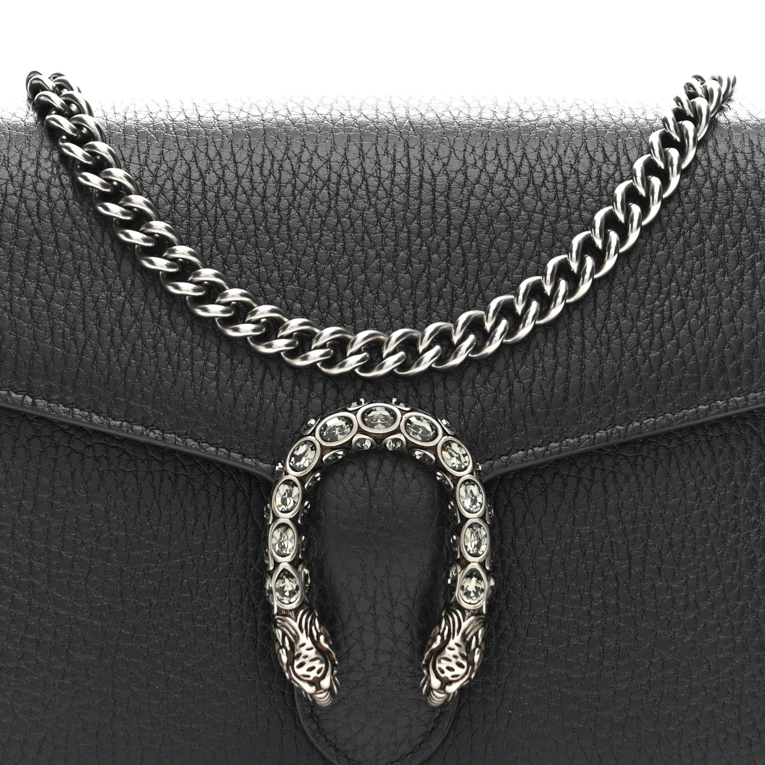 Calfskin Mini Dionysus Chain Wallet Black - Top Club