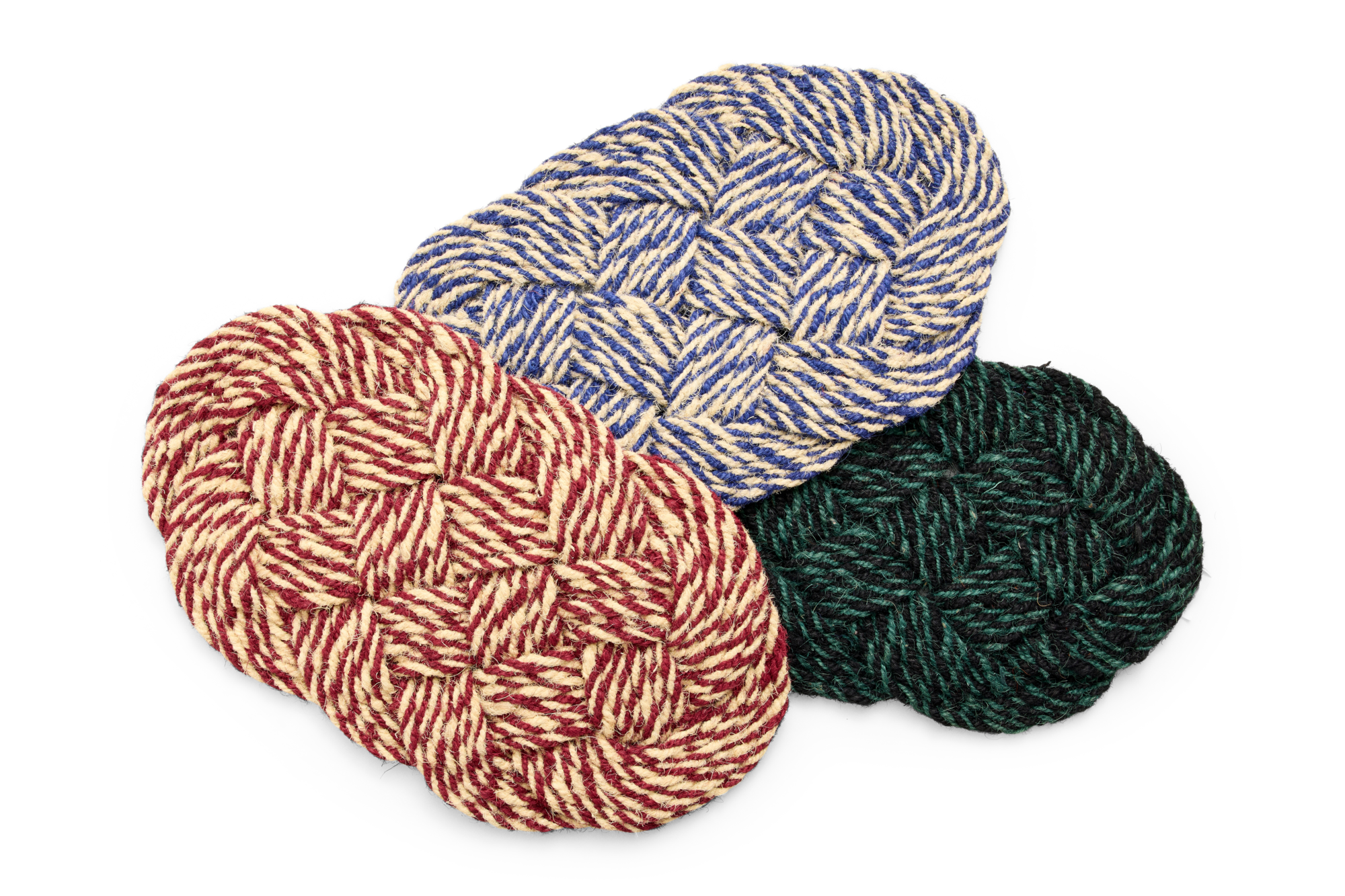 Deurmat Coco Swirl 80x40 cm bordeaux/offwhite