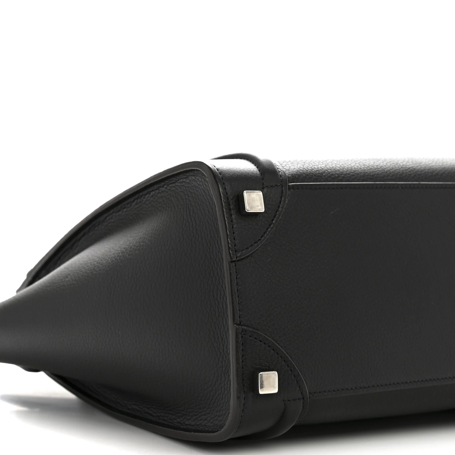 Drummed Calfskin Micro Luggage Black - Top Club