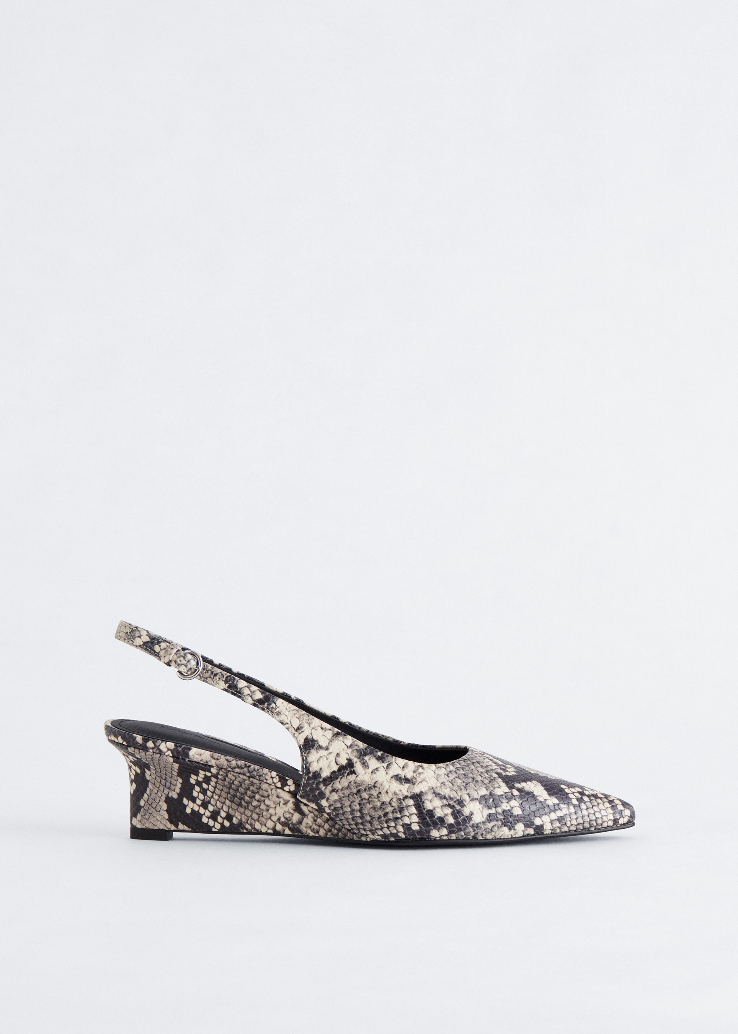 & Other Stories LEATHER WEDGE SLINGBACK PUMPS
