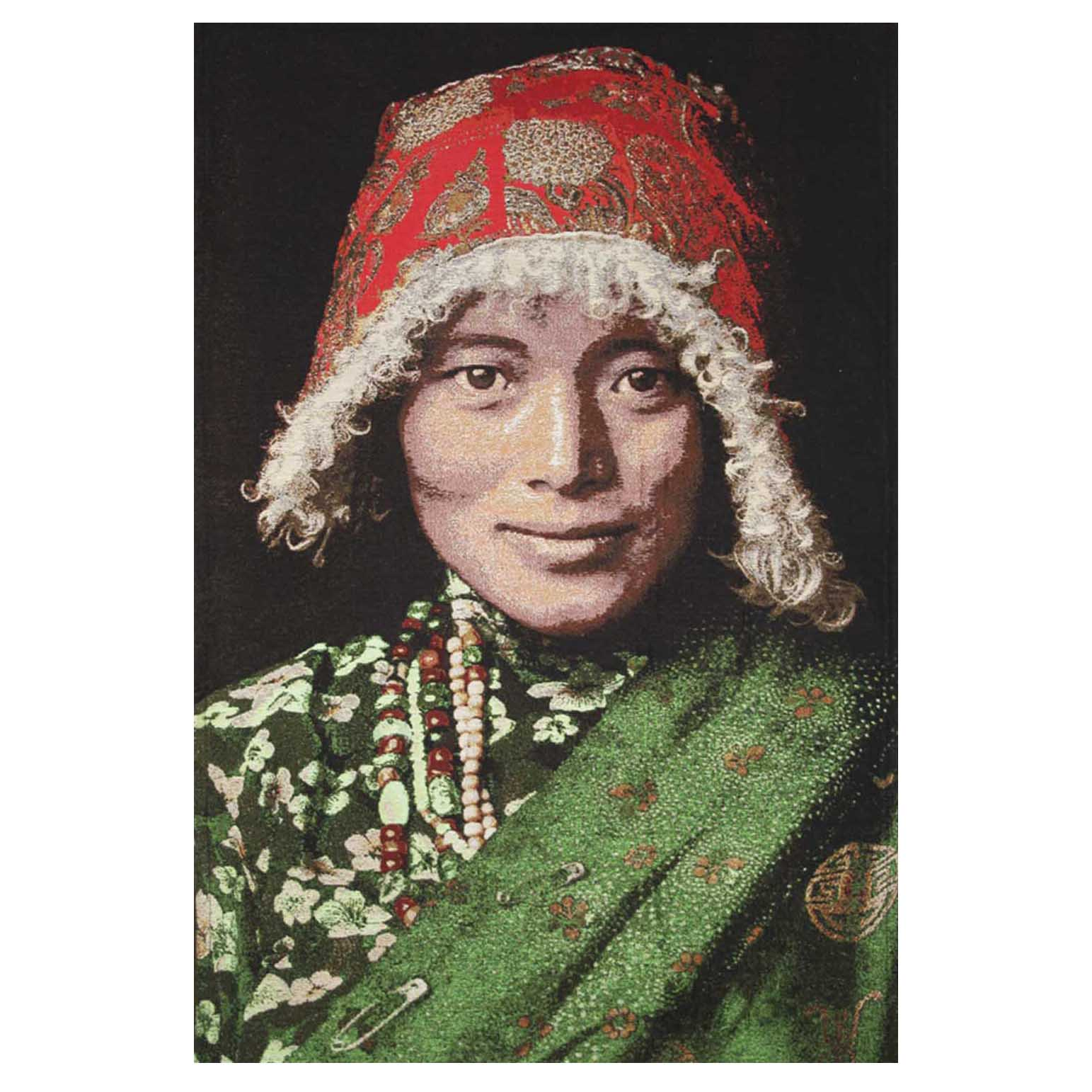 Wandpaneel geweven Tibetan Woman 120x180 cm