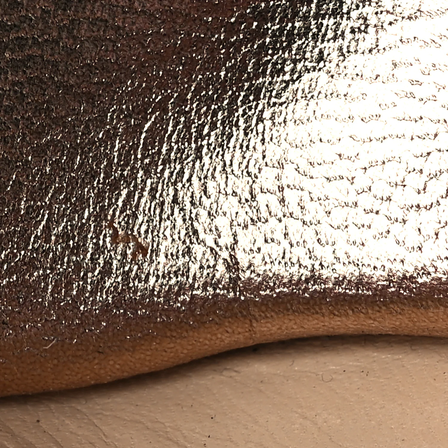 Metallic Embossed Calfskin Pacific 120mm Peep-Toe Cork Wedge Sandal 36 Gold - Top Club