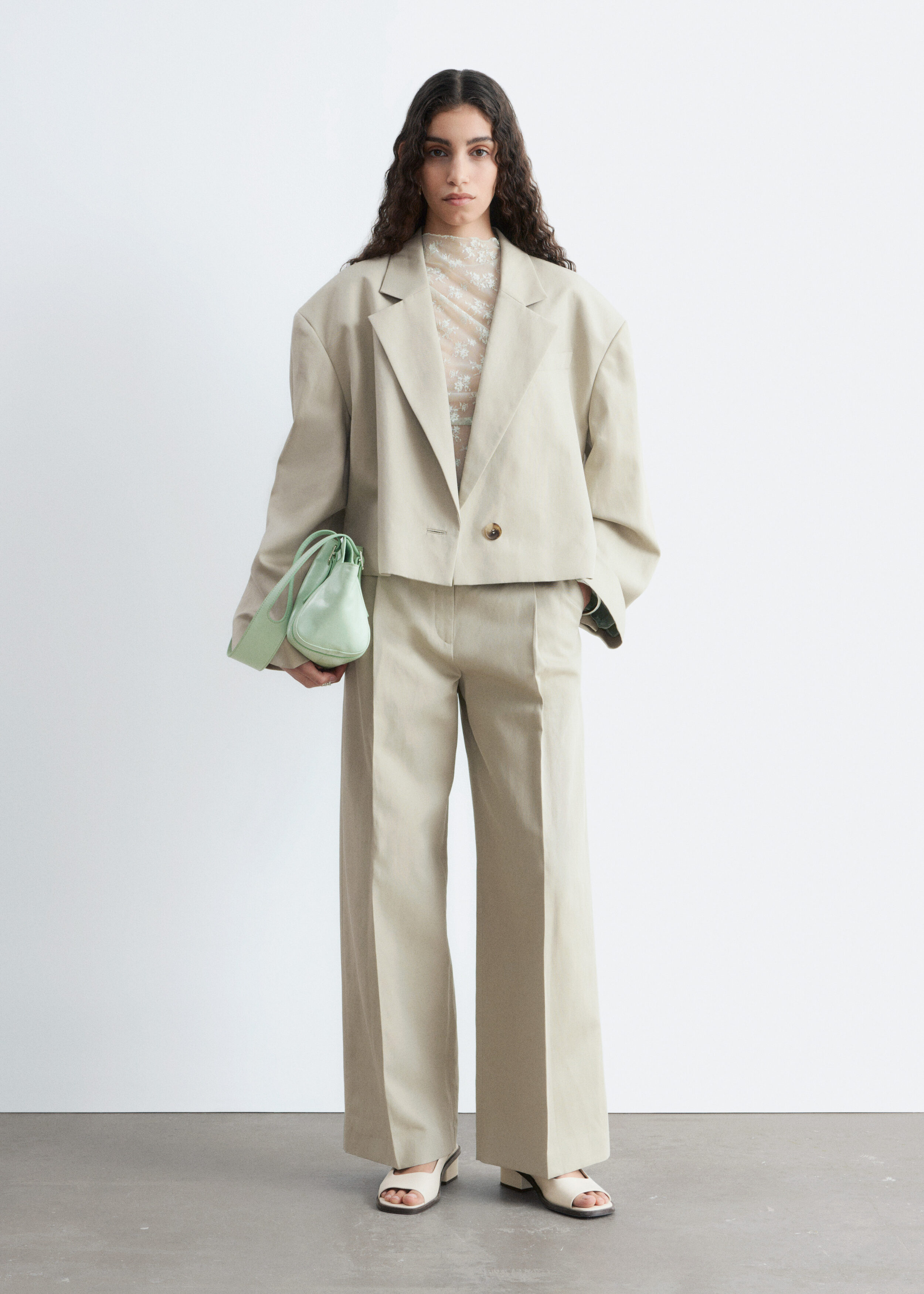 & Other Stories CROPPED OVERSIZED BLAZER