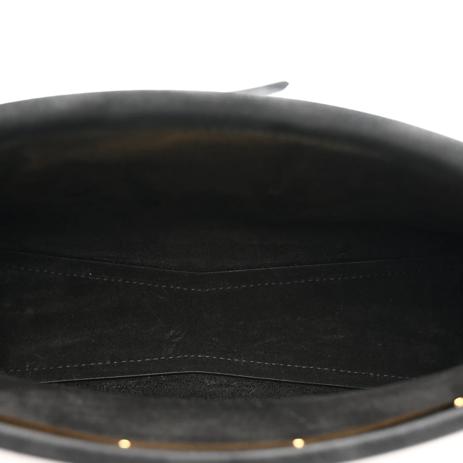 Suede Le Click East West Small Bag Black - Top Club