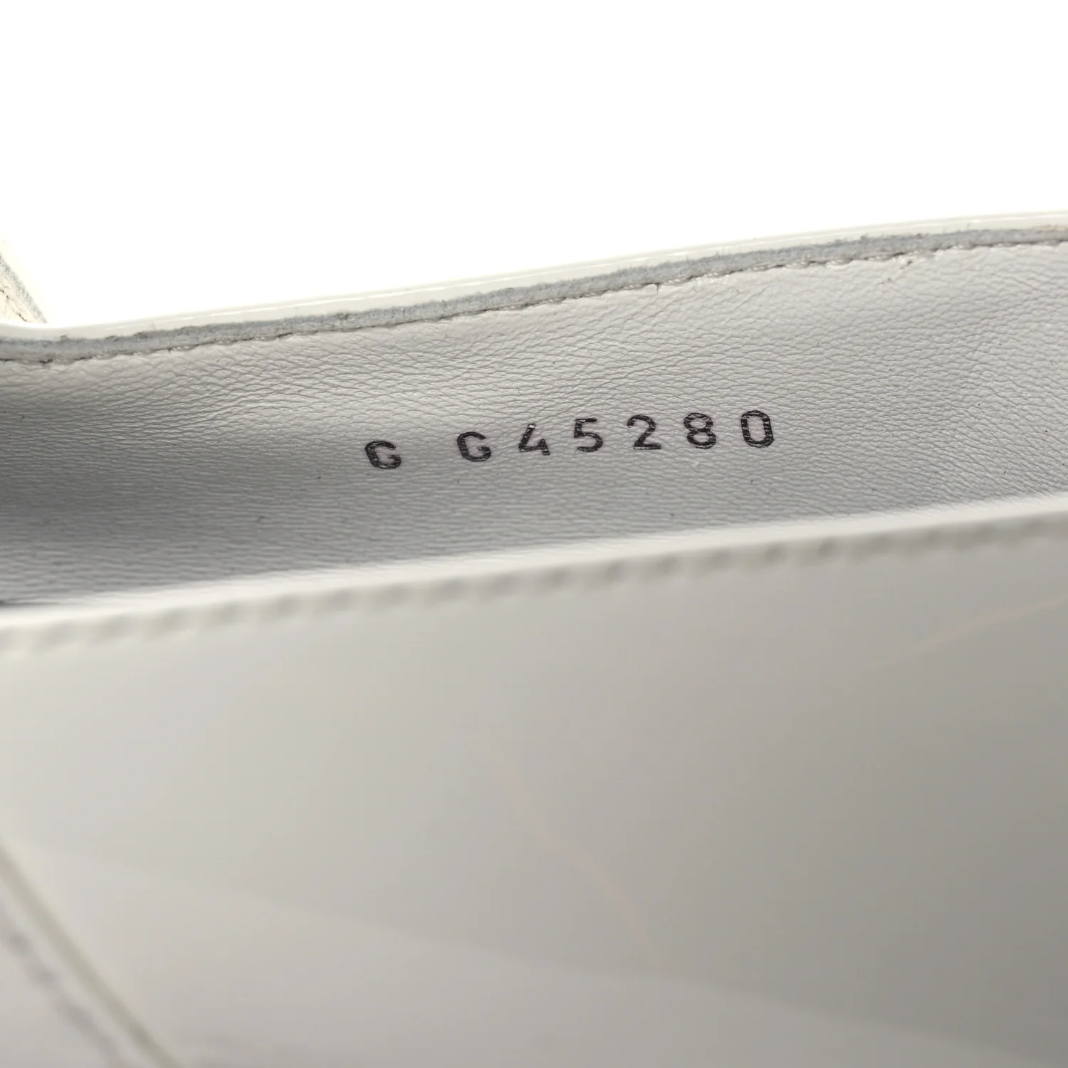 Patent Calfskin Mary Janes Flats 39 White Black - Top Club