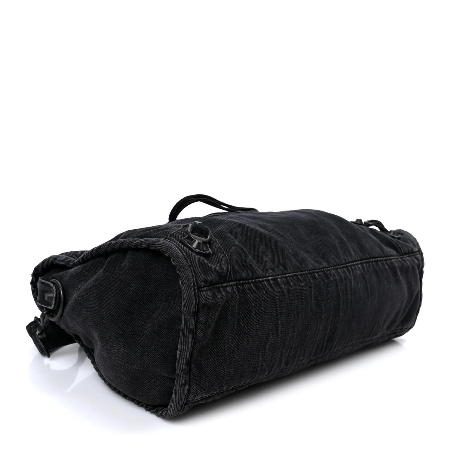 Washed Denim Classic Hardware Medium Le City Black - Top Club