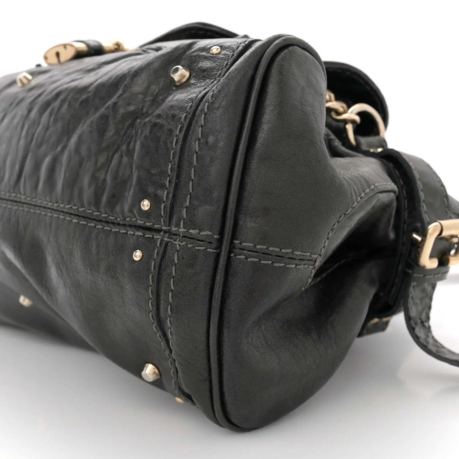 Calfskin Medium Paddington Capsule Satchel Bleu Nuit - Top Club