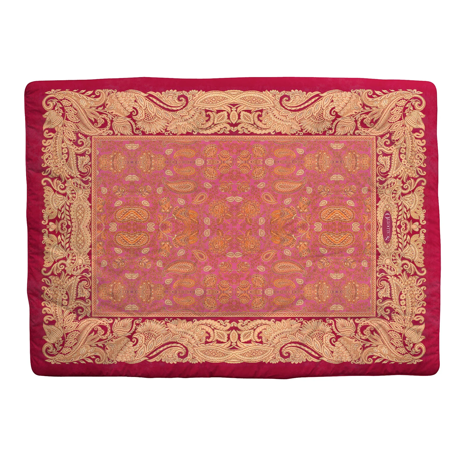 Plaid Scaldotto In Cotone Lux Cm. 130X170 Corallo Caleffi