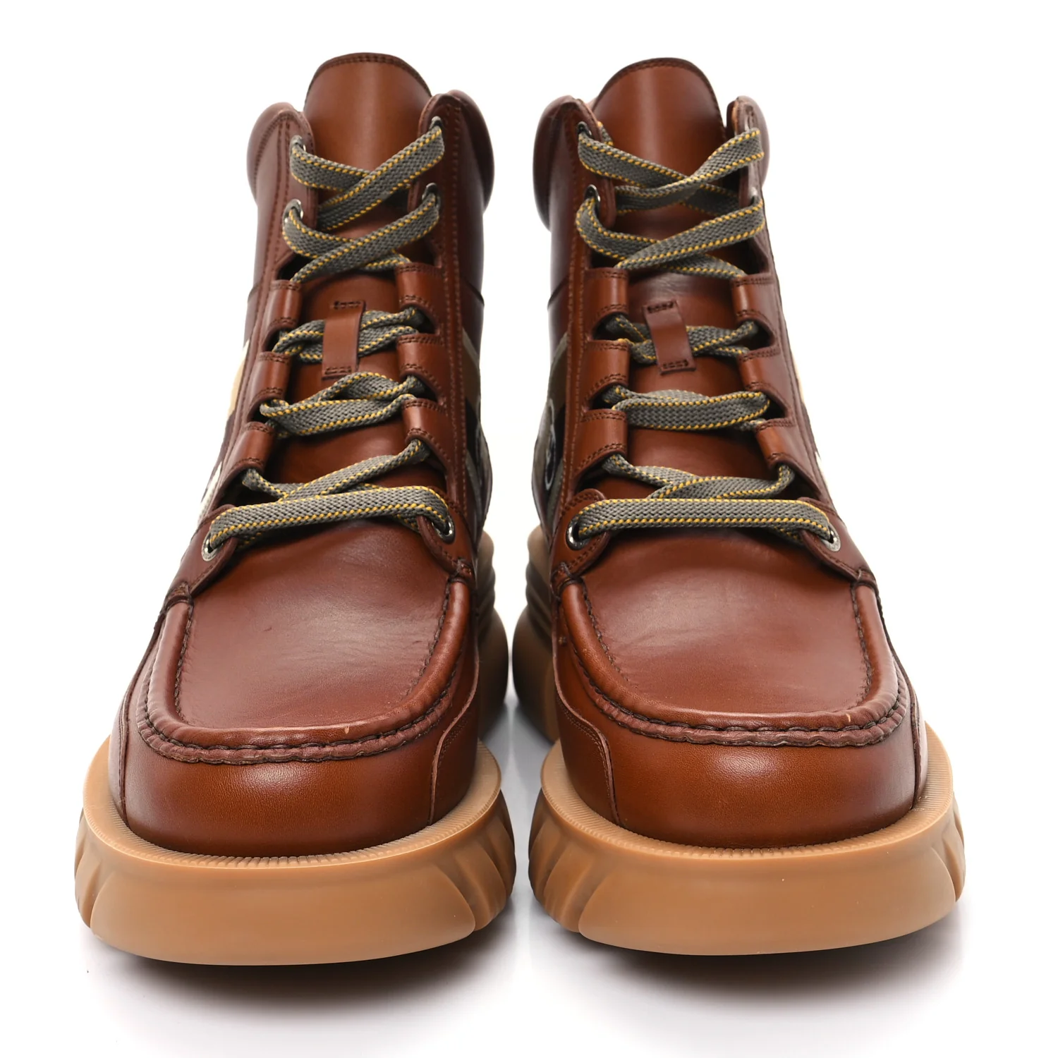 Quebec Calfskin Web Mens Interlocking G Lace Up Combat Up Combat Boots 8 Cuir Mystic White Ebony Beige - Top Club