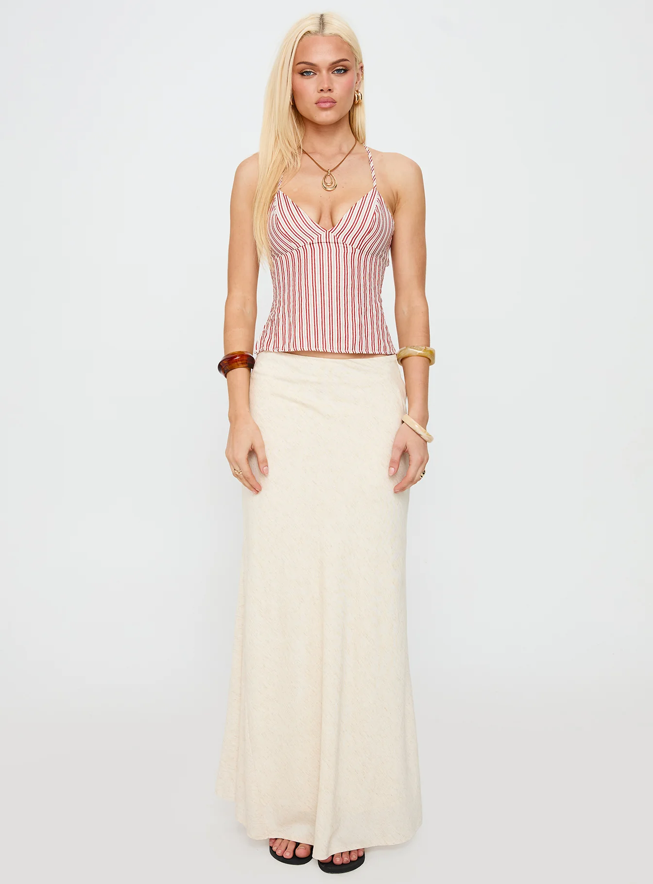 Candid Top Red Stripe