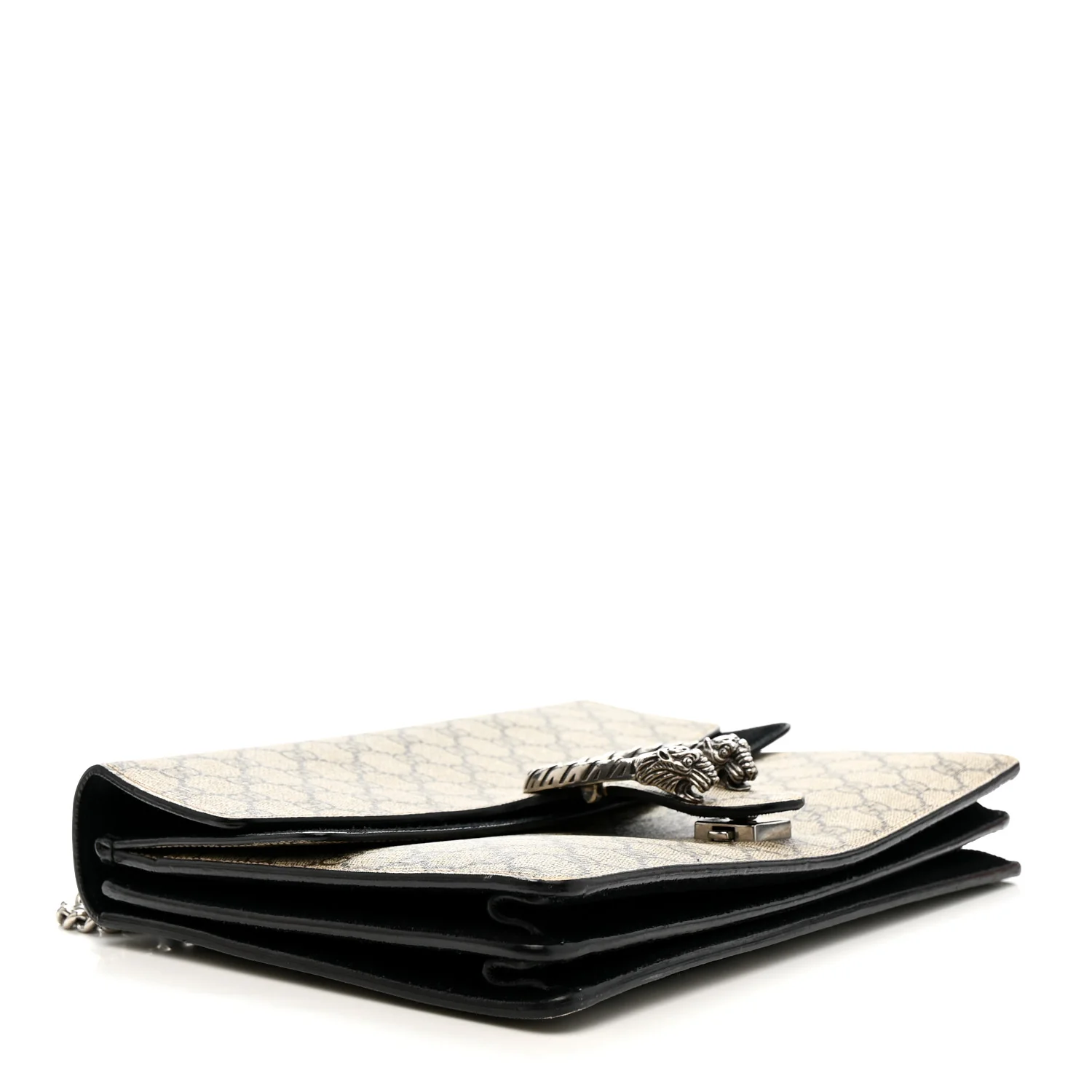 GG Supreme Monogram Medium Dionysus Shoulder Bag Black - Top Club