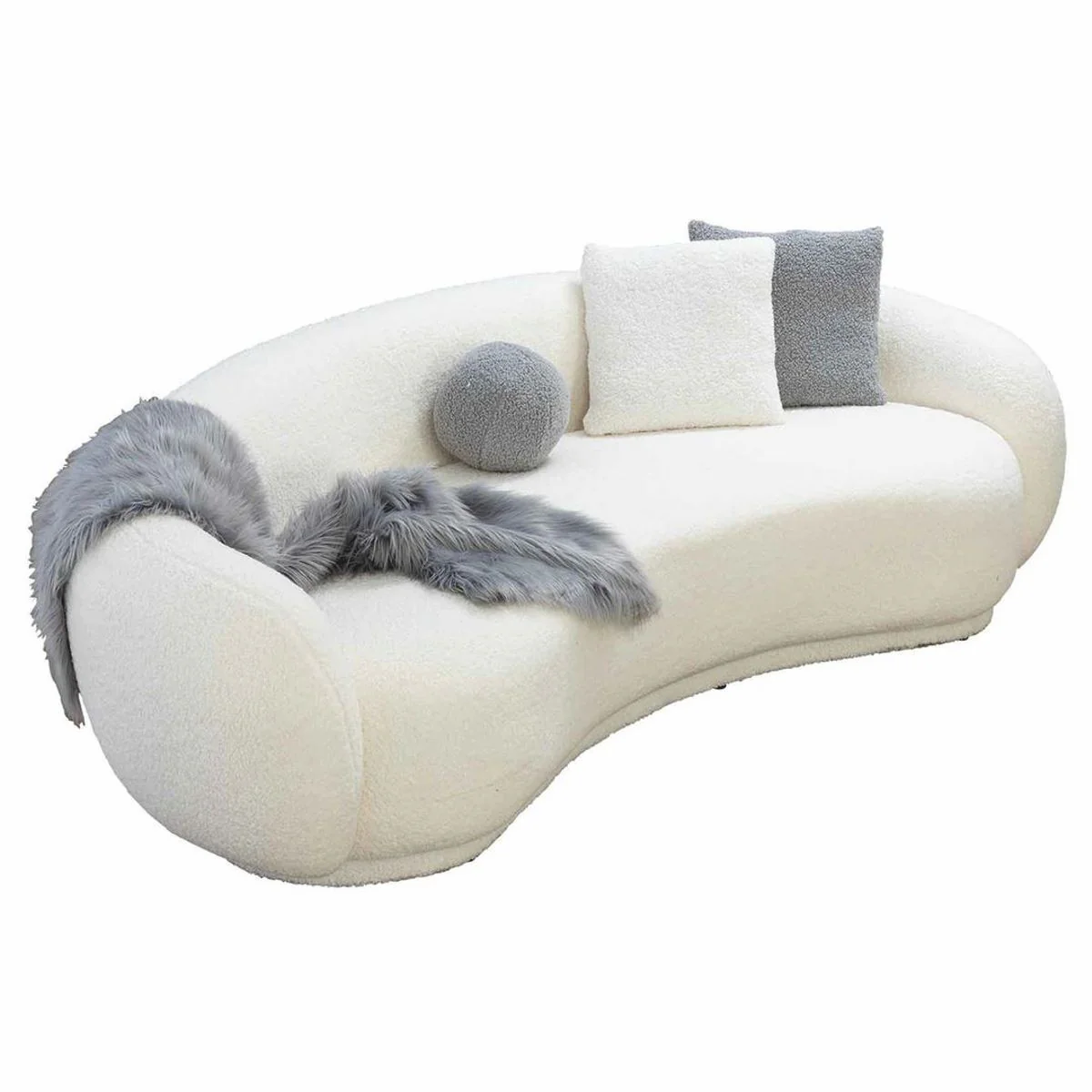 Luxury Sofa White 230 cm - Living Room & Hotel Furniture