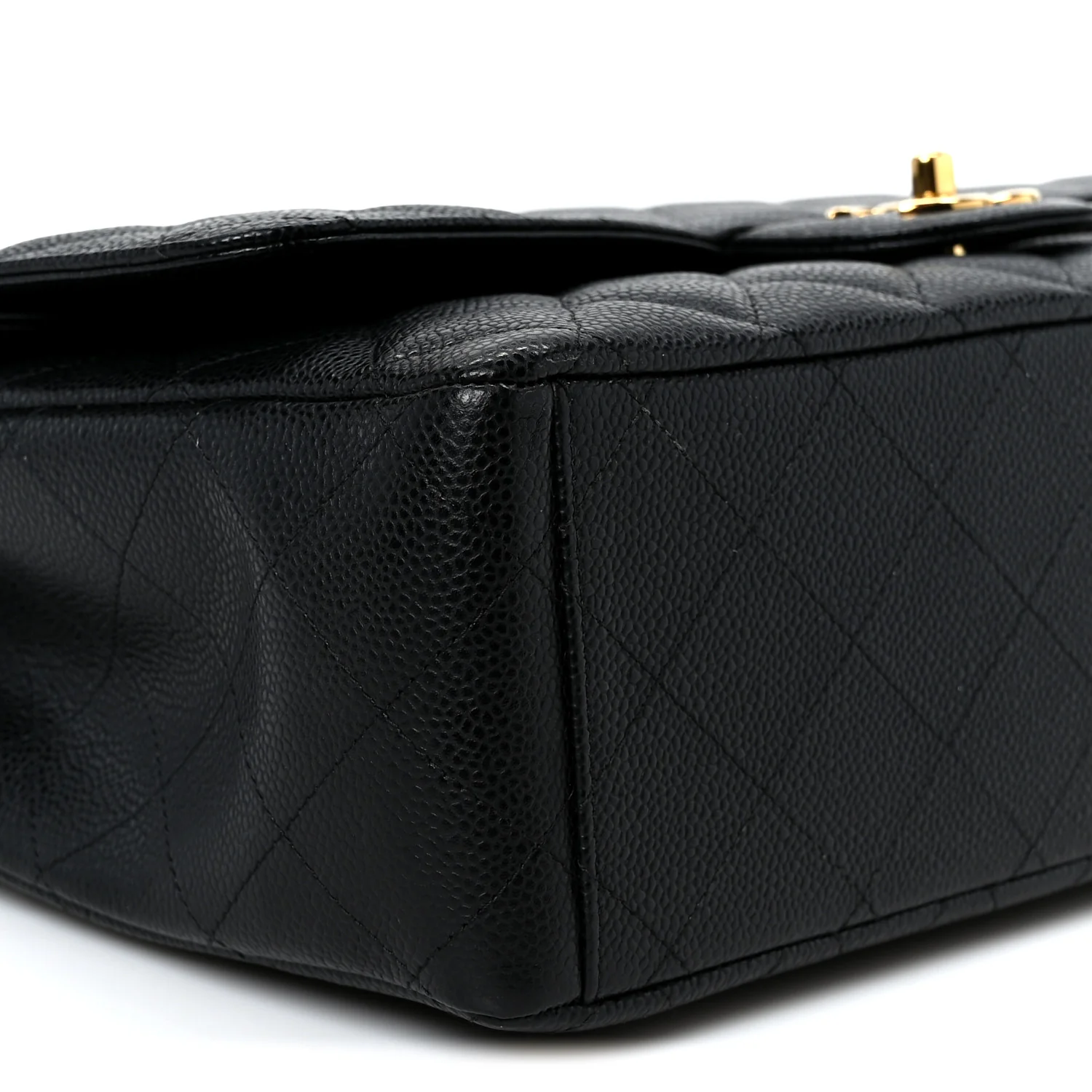 Caviar Quilted Maxi Double Flap Black - Top Club