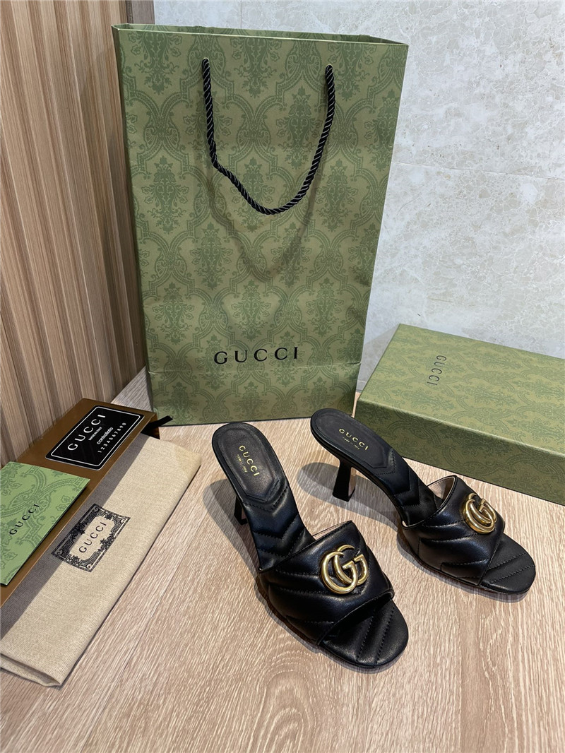gucci gg high heel slippers sandals - Sneaker Replica Workshop