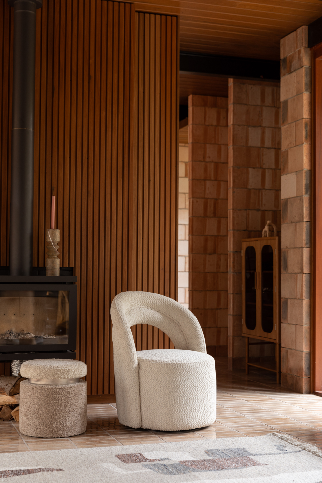 Fauteuil Seina draaibaar beige