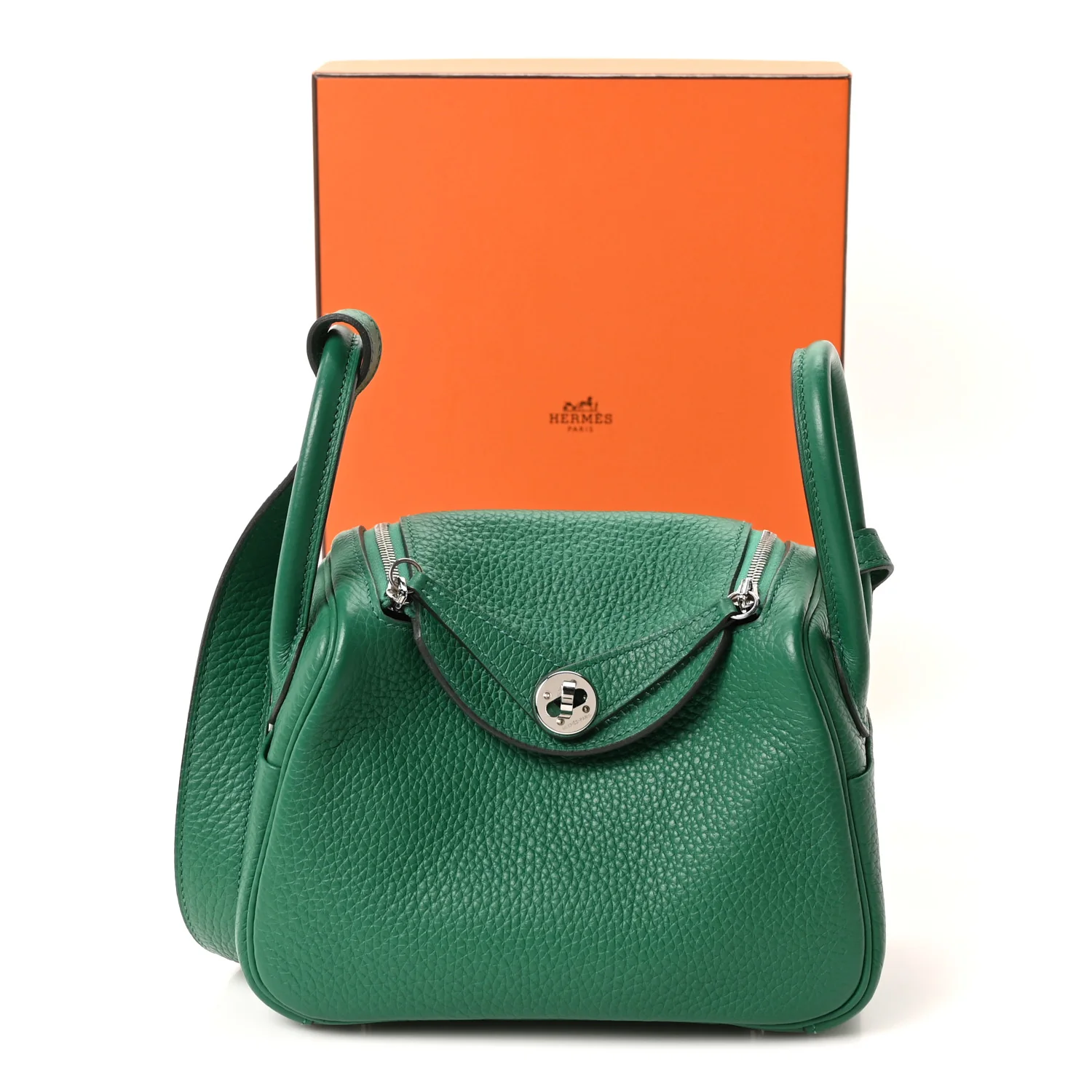 Taurillon Clemence Mini Lindy 20 Vert Vertigo - Top Club