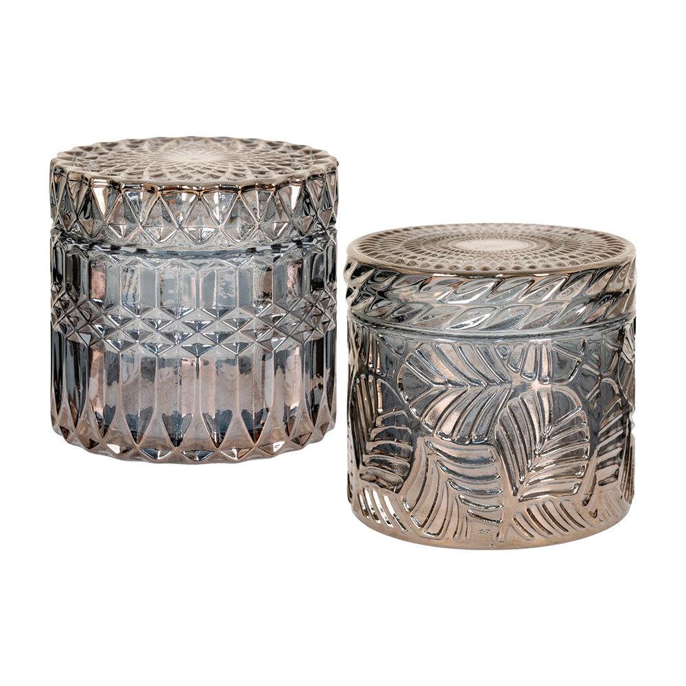 Voorraadpot Cleo met deksel - set van 2 Cleo voorraadpot met deksel - set van 2
