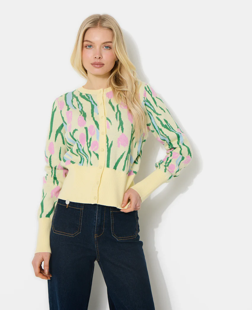 Pimkie Gilet motif tulipes