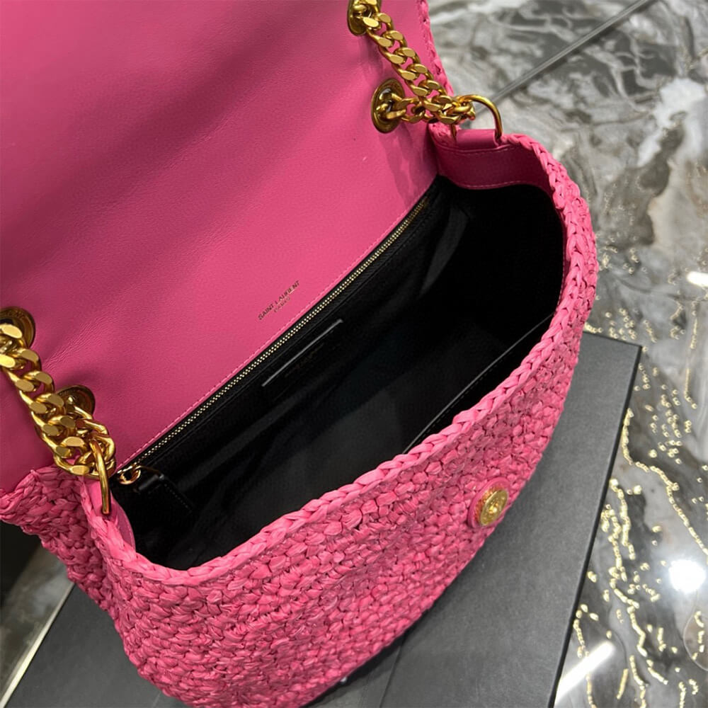 SAINT LAURENT NIKI CHAIN MEDIUM IN RAFFIA(HIGH-END GRADE) - Top Club