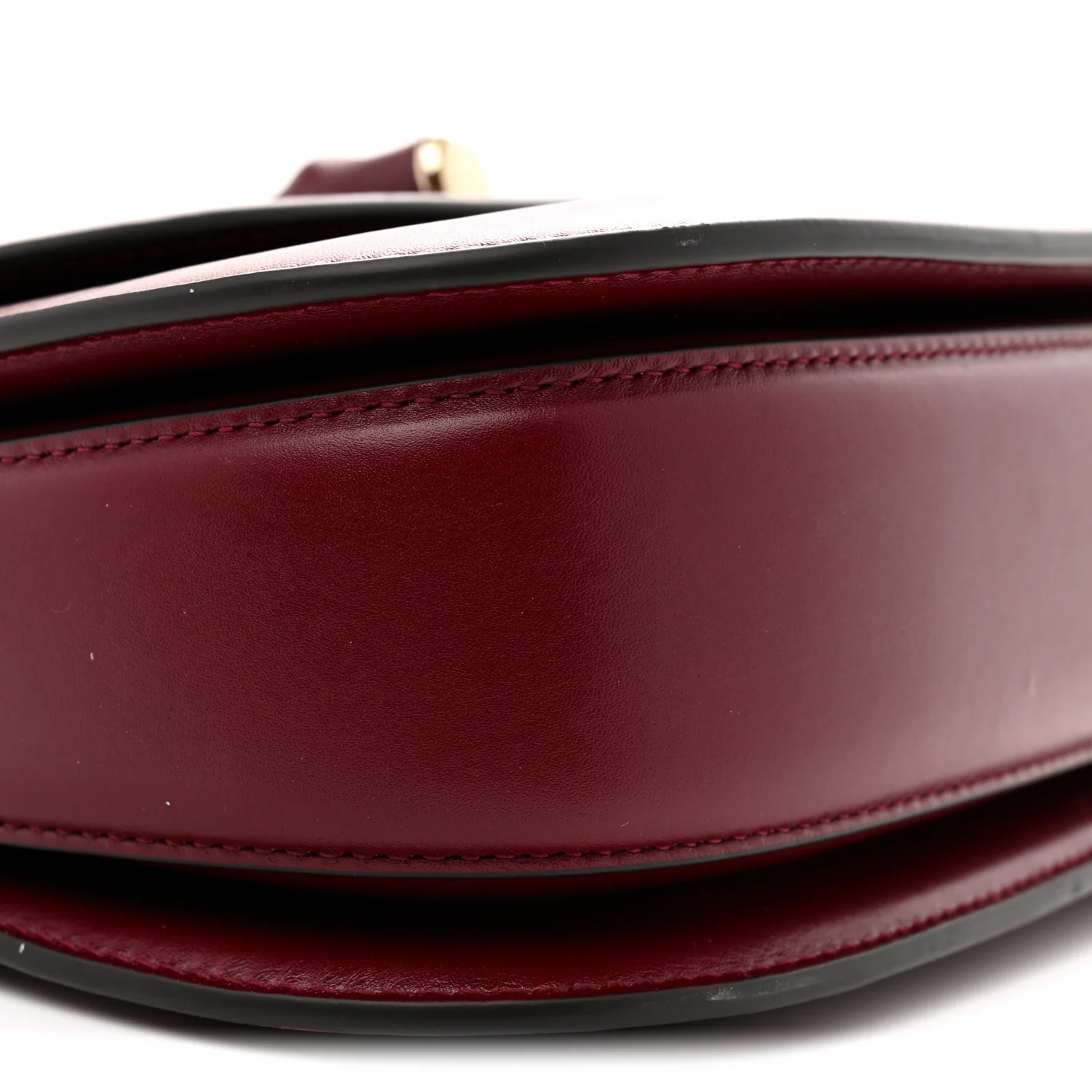 Boarded Dyana Lux Calfskin Web Monochrome Small Bamboo 1947 Top Handle Bag Rosso Ancora - Top Club