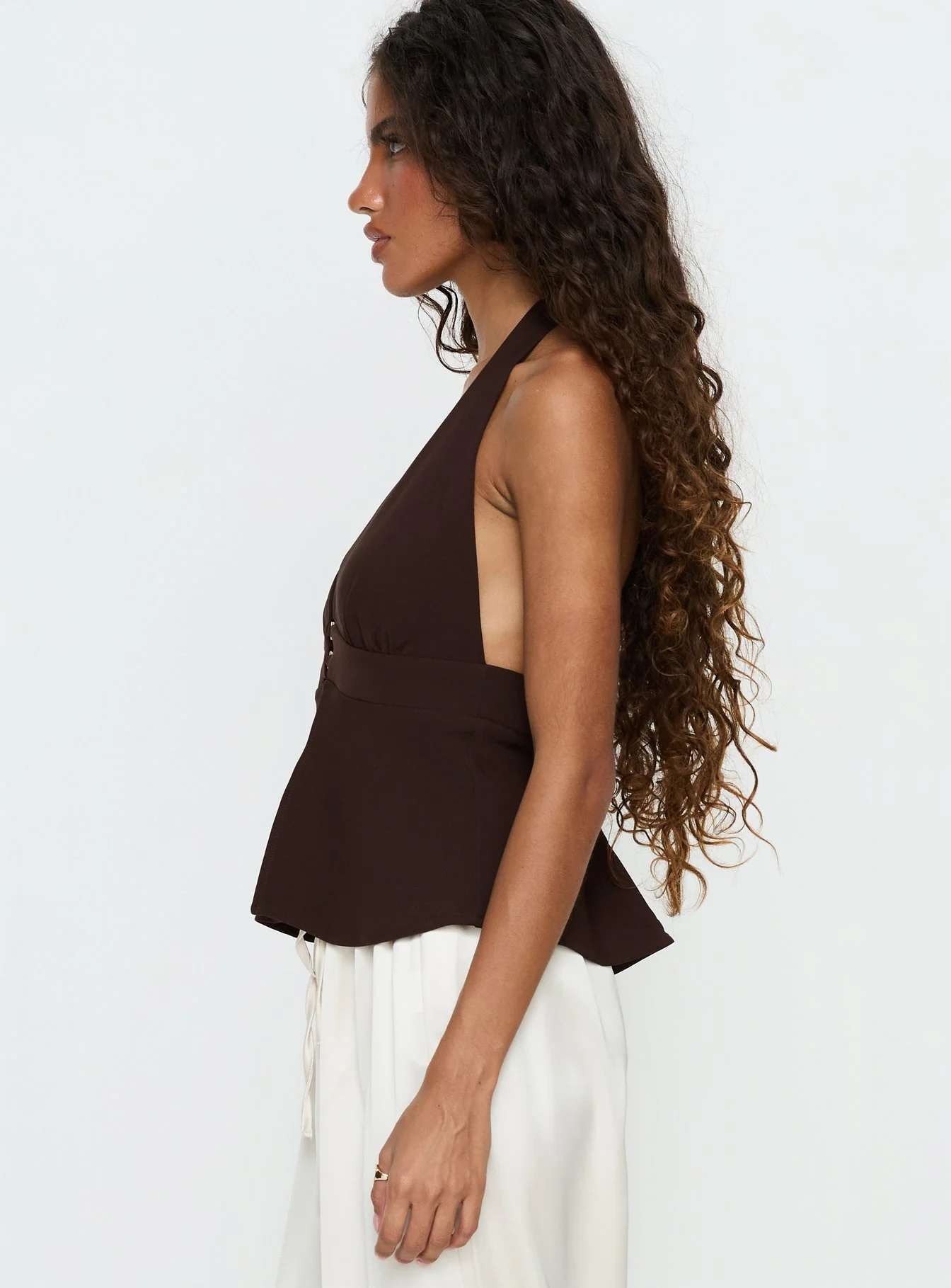 Brealle Halter Top Chocolate