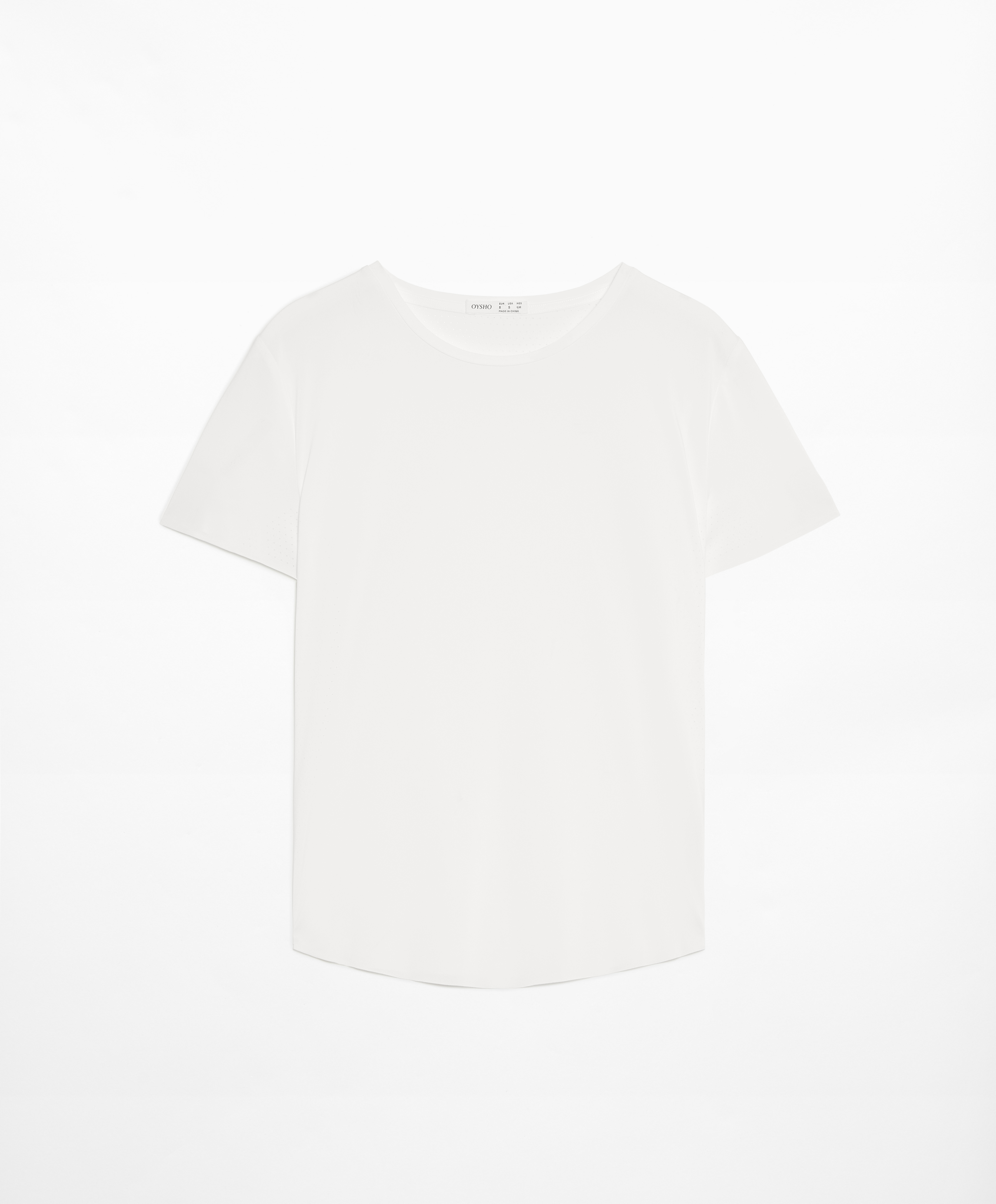 OYSHO Fitted short-sleeved technical T-shirt