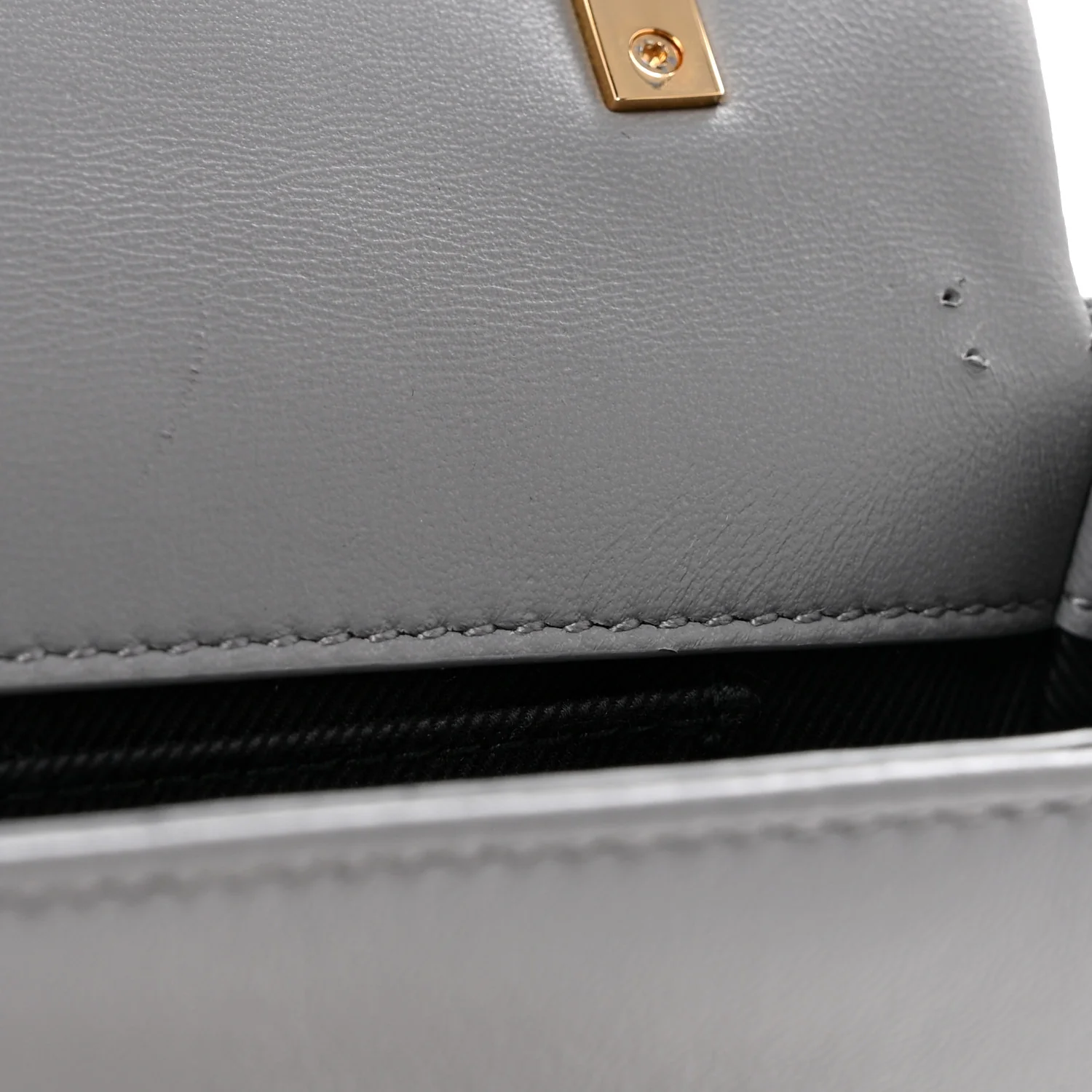 Lambskin Quilted Small Lola Bag Grey - Top Club