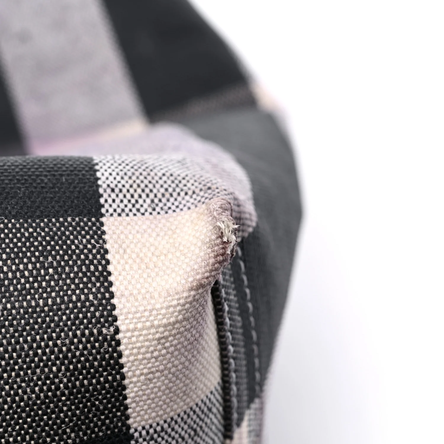 Coated Canvas Mega Check Medium Doodle Tote Black White - Top Club