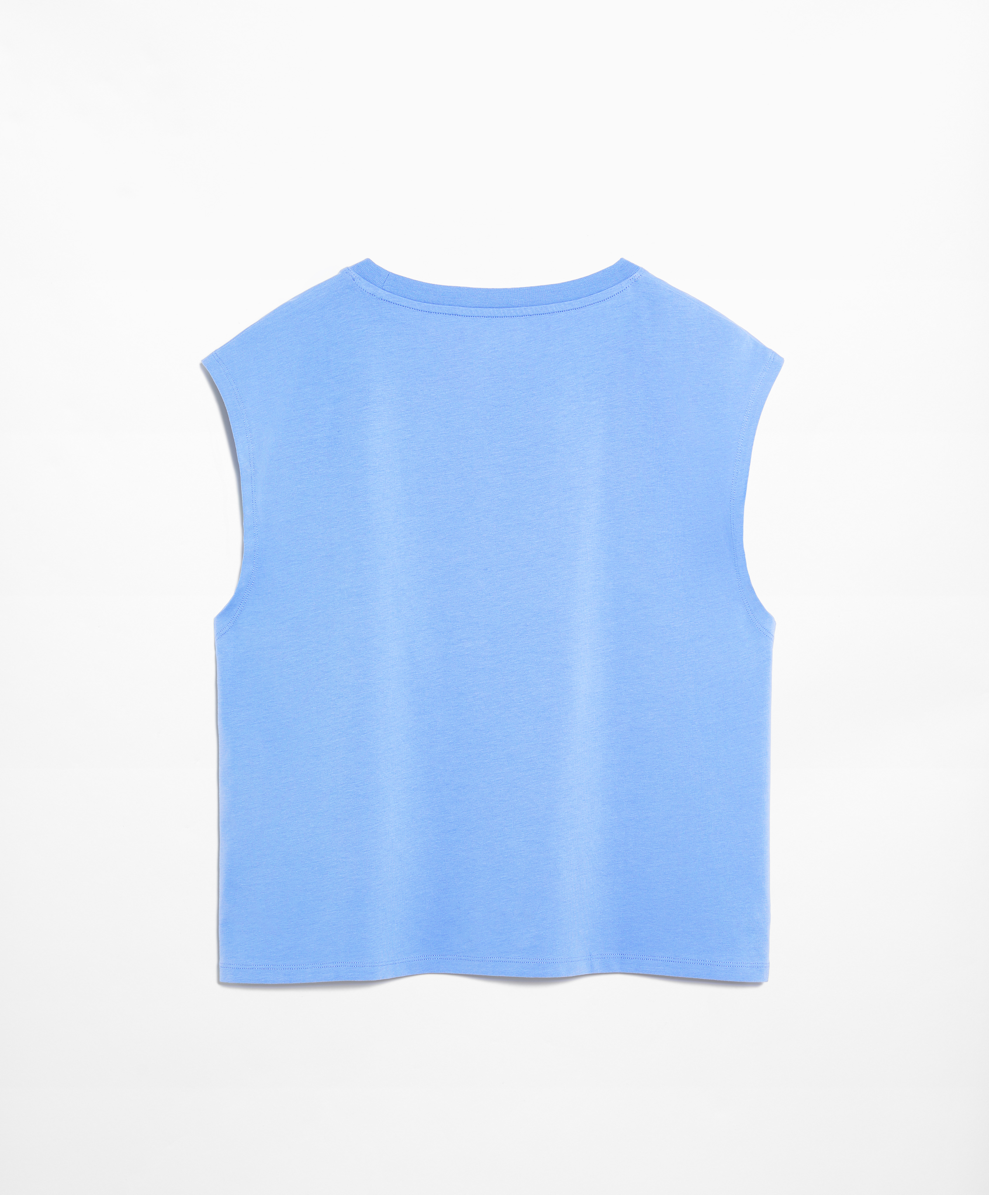 OYSHO Cotton blend sleeveless seamless T-shirt