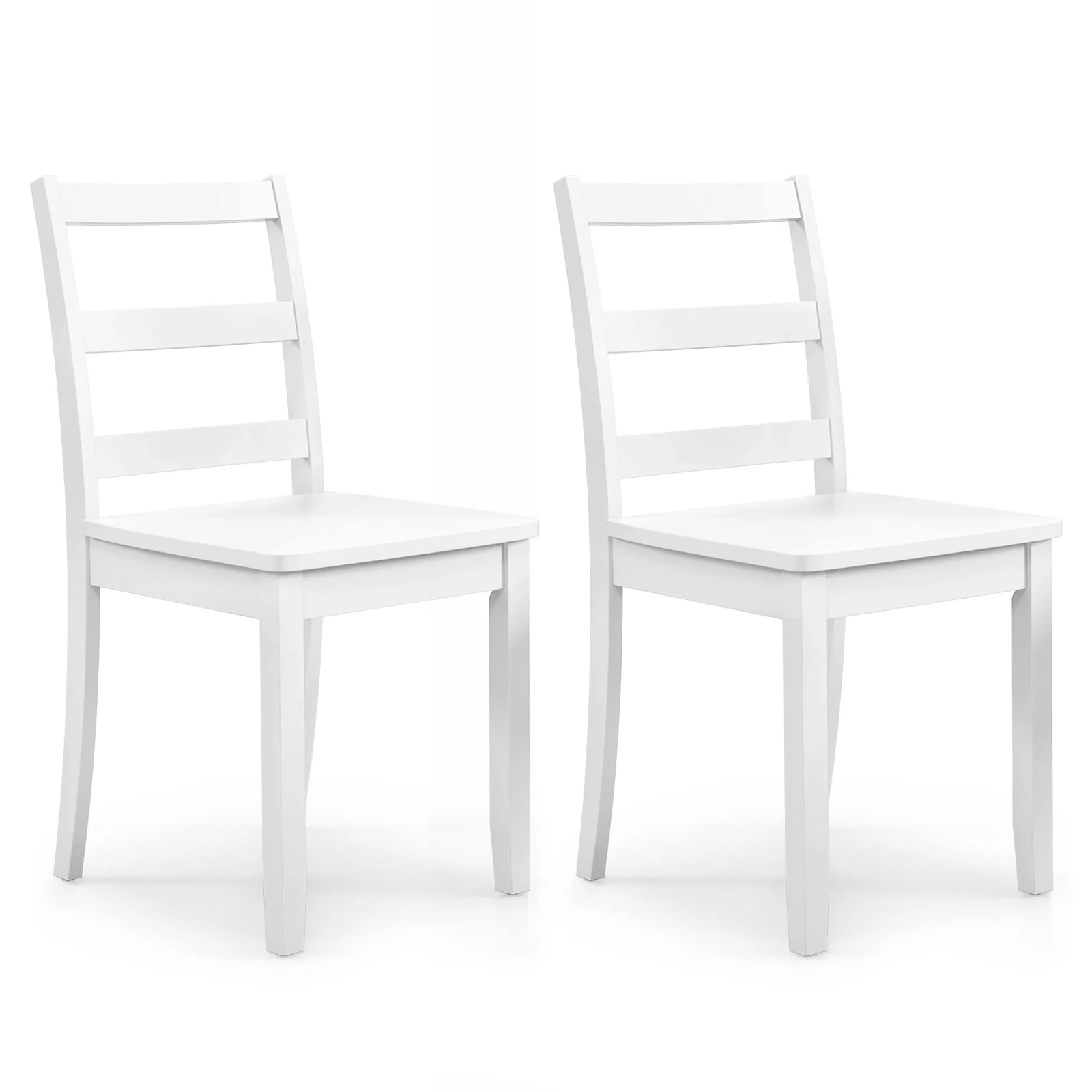 BEFOUNDLOVELY Wood Dining Chairs Set of 2/4 with Solid Rubber Wood Legs, Non-Slip Foot Pads