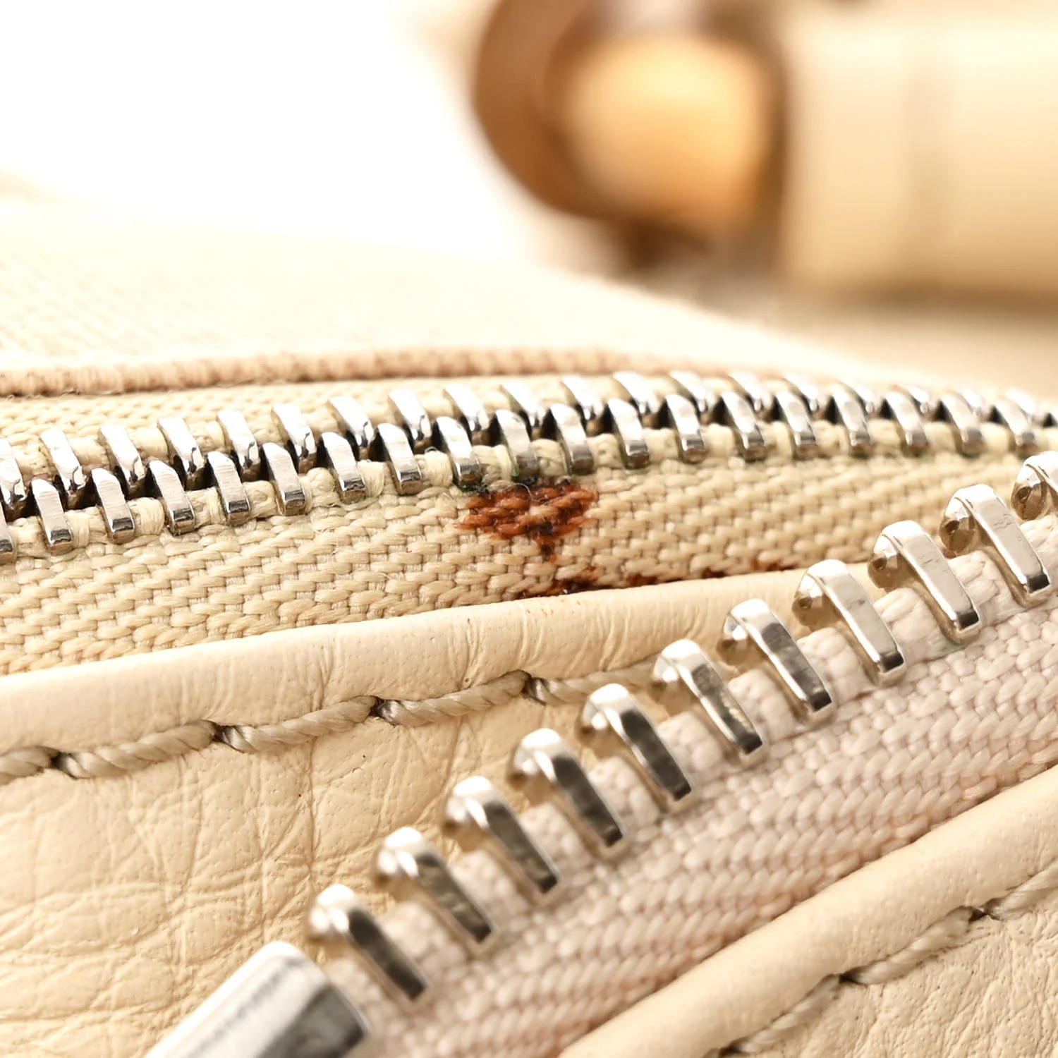 Calfskin Medium Paddington Satchel Ivory - Top Club