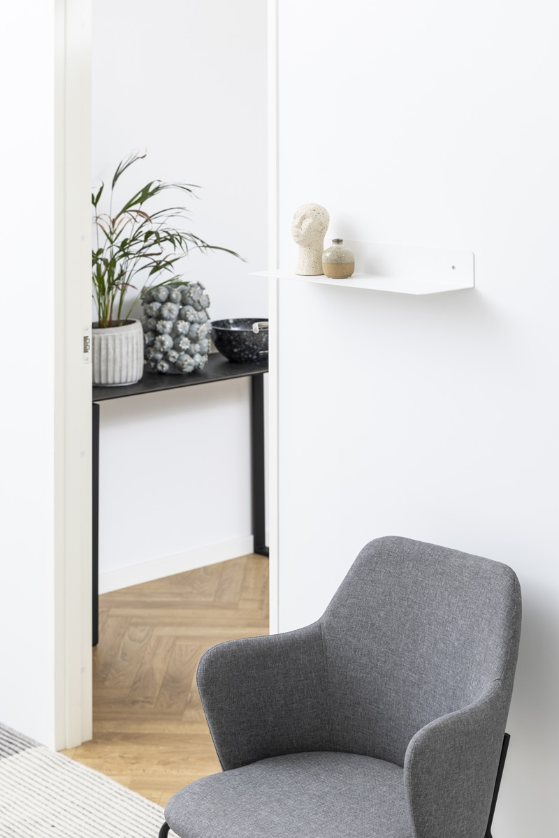 Wandplank Yara metaal - wit Wit