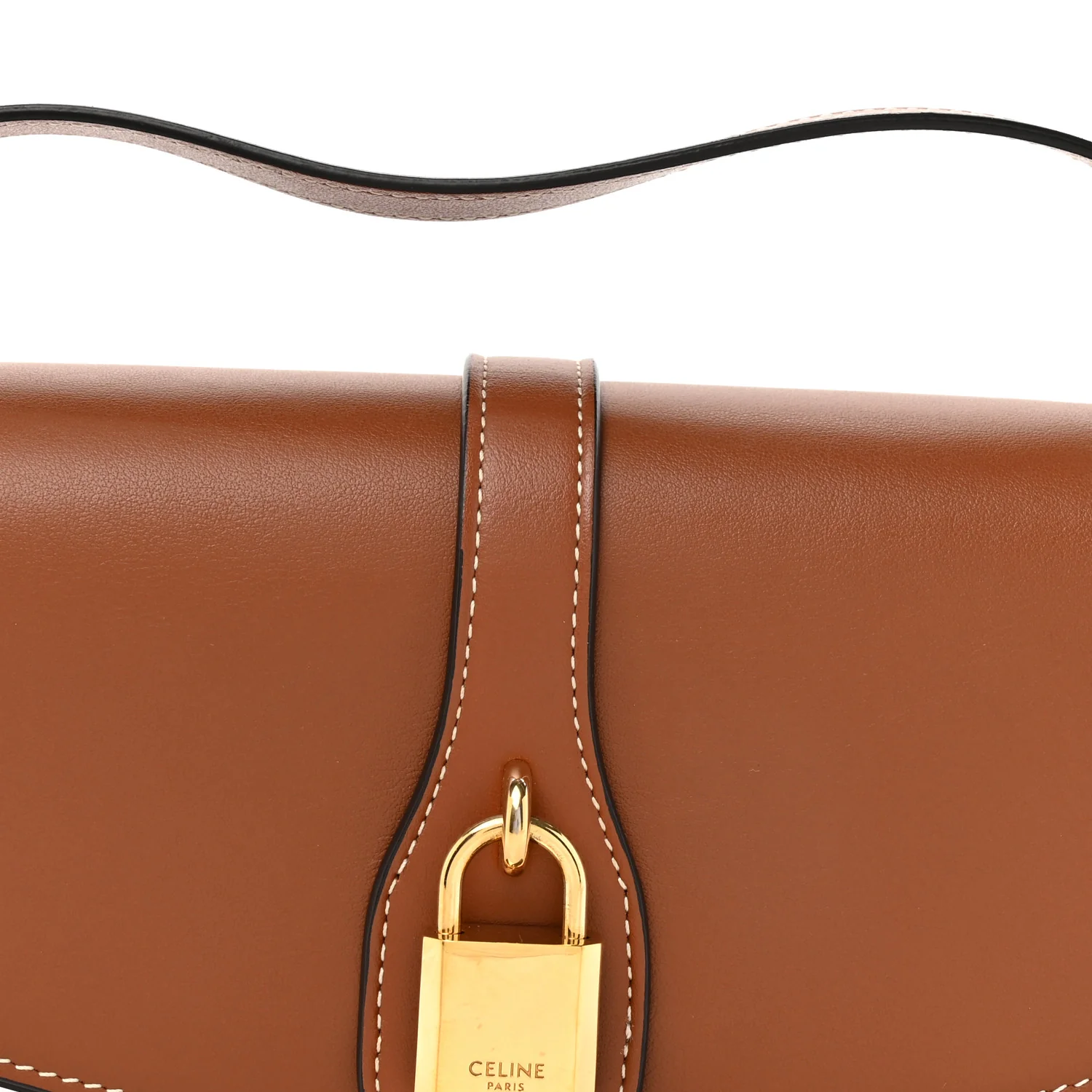 Smooth Calfskin Tabou Clutch On Strap Tan - Top Club