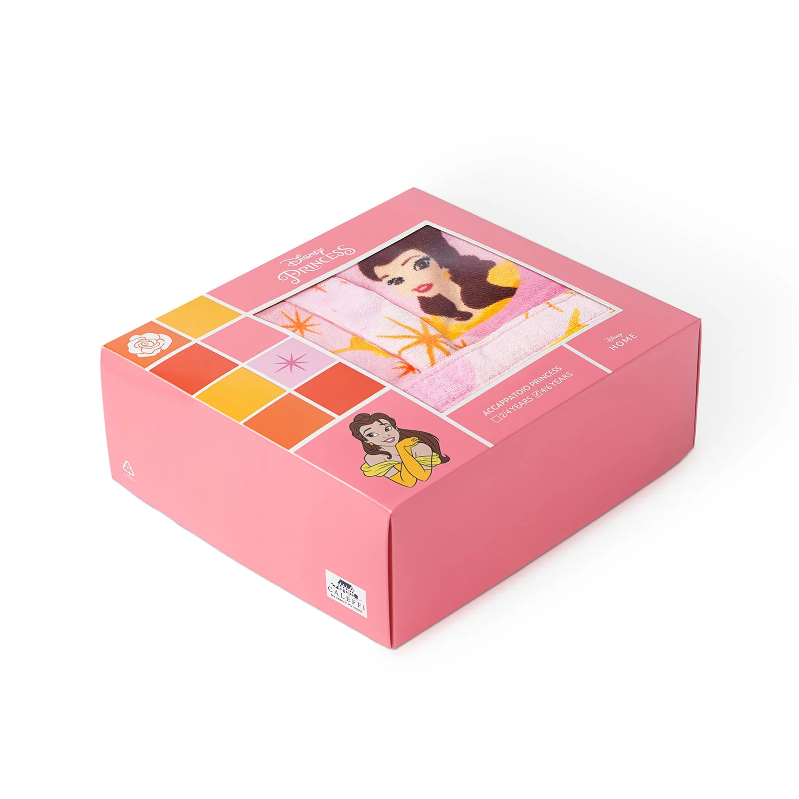 Accappatoio Con Cappuccio In Cotone Principesse Belle 6/8 Anni Unica Disney