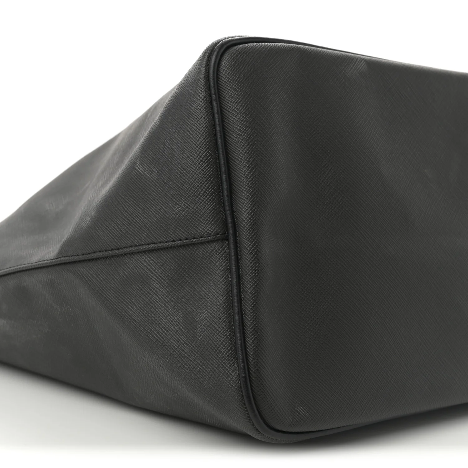 Textured Coated Canvas Bambi Print Large Antigona Tote Black - Top Club