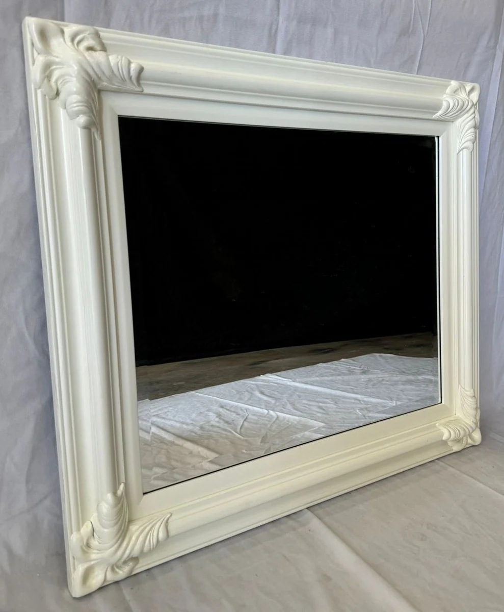 Baroque mirror white 80 x H. 70 cm - Baroque furniture
