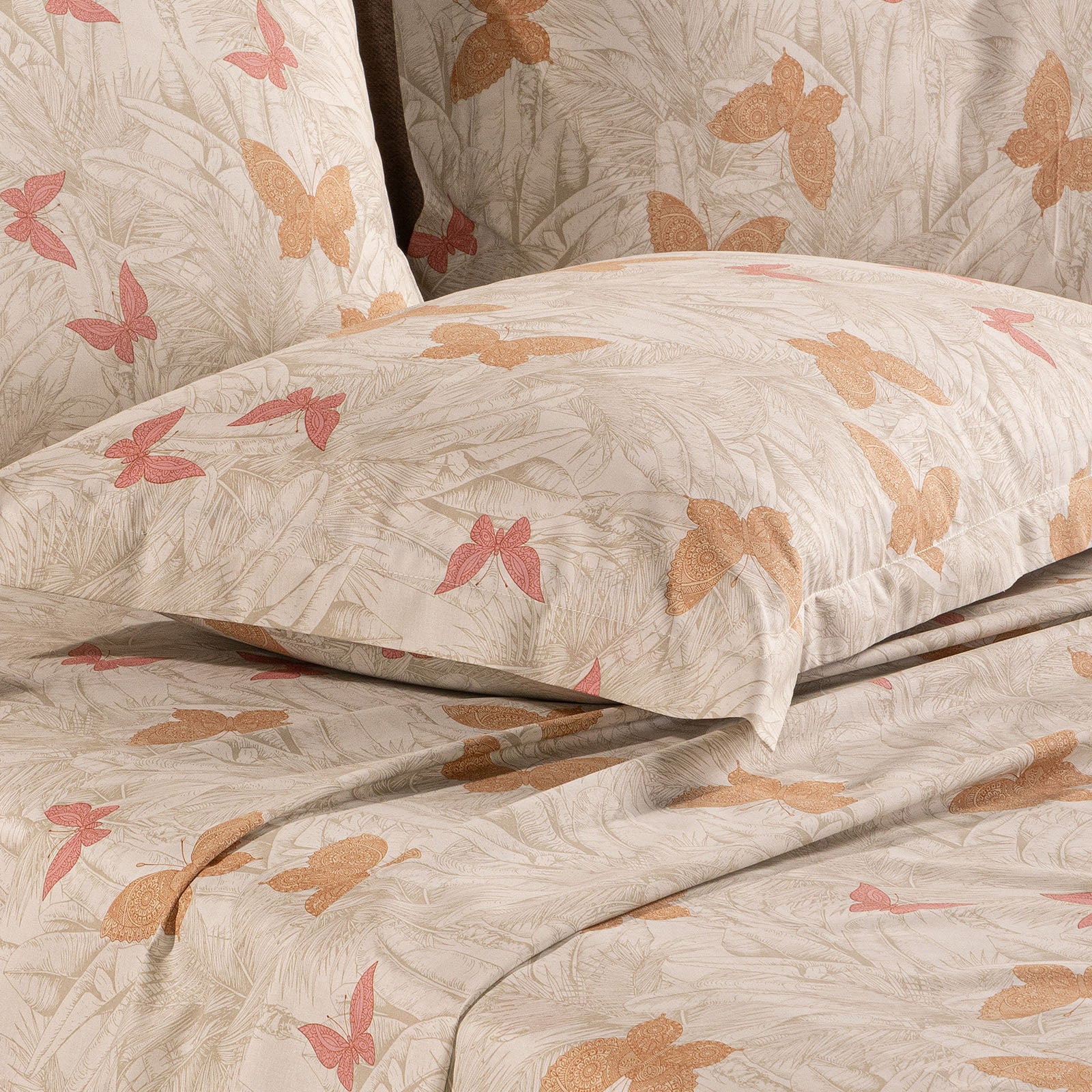 Complete Marisol cotton sheets Corallo Corallo first nature