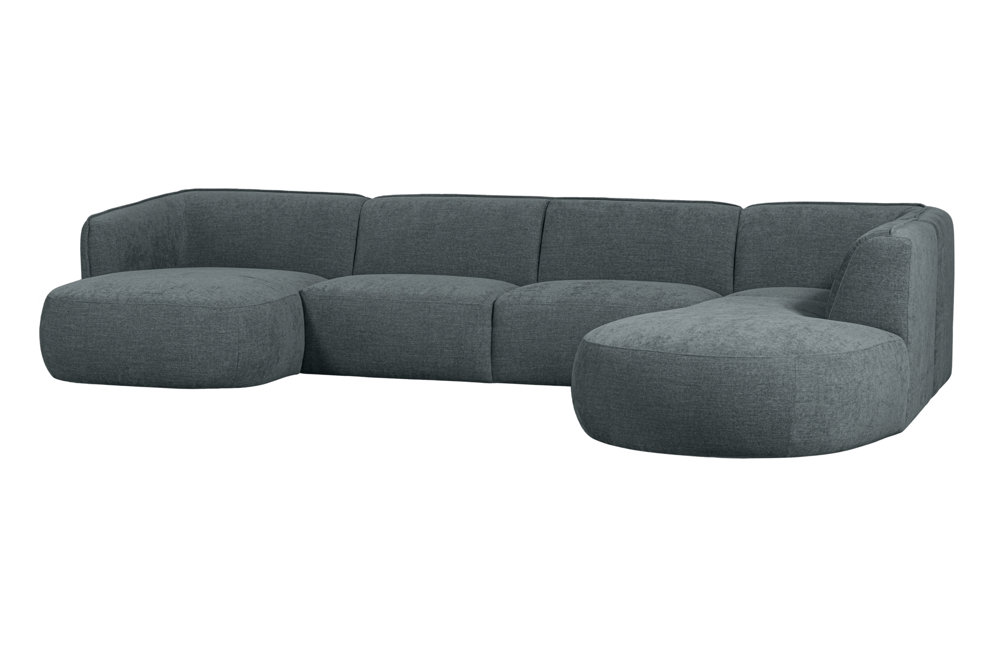 WOOOD Exclusive u-vorm bank Polly rechts Polly bank u-vorm rechts - Blauw/Groen