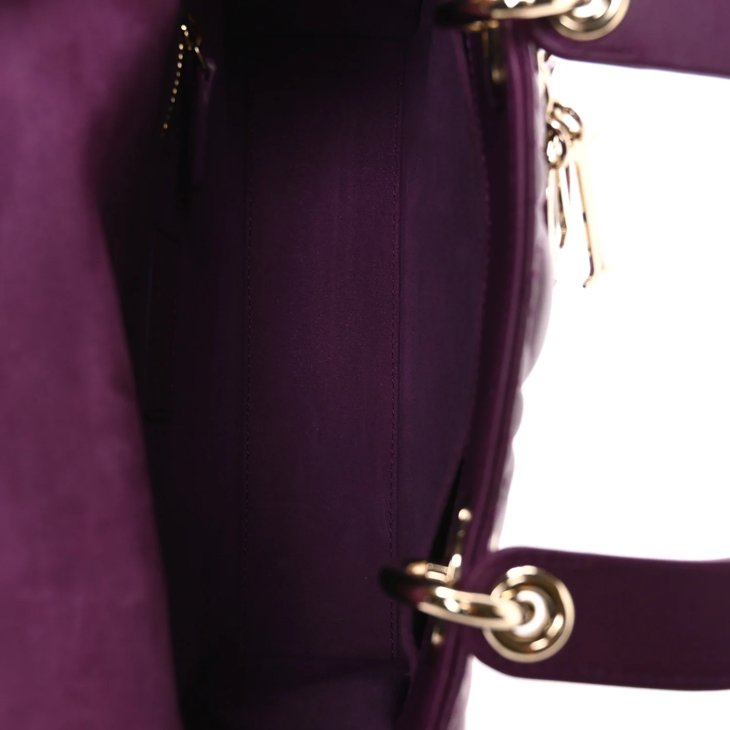 Lambskin Cannage Small My ABCDior Lady Dior Purple - Top Club